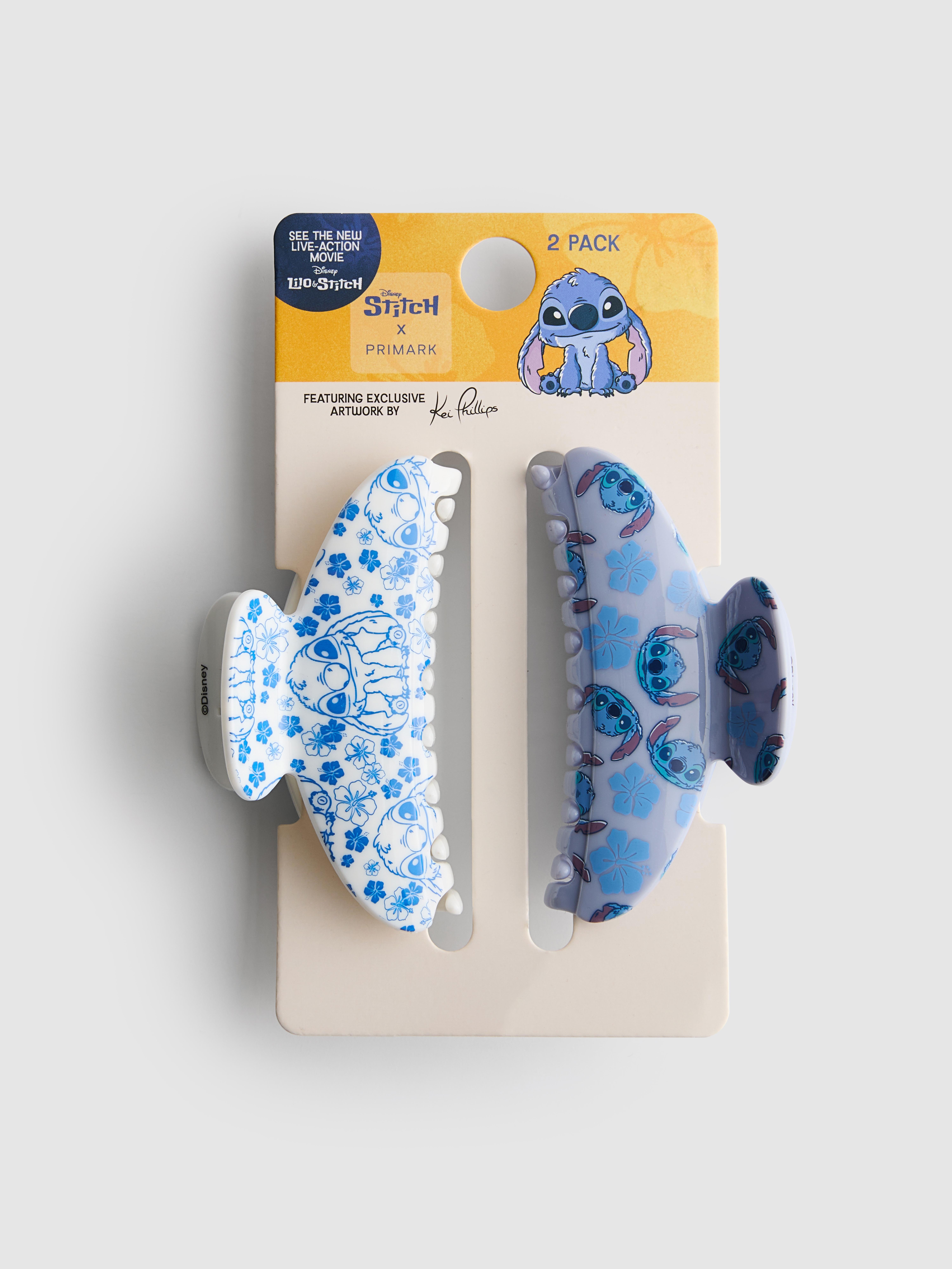2pk Disney's Stitch Claw Clips
