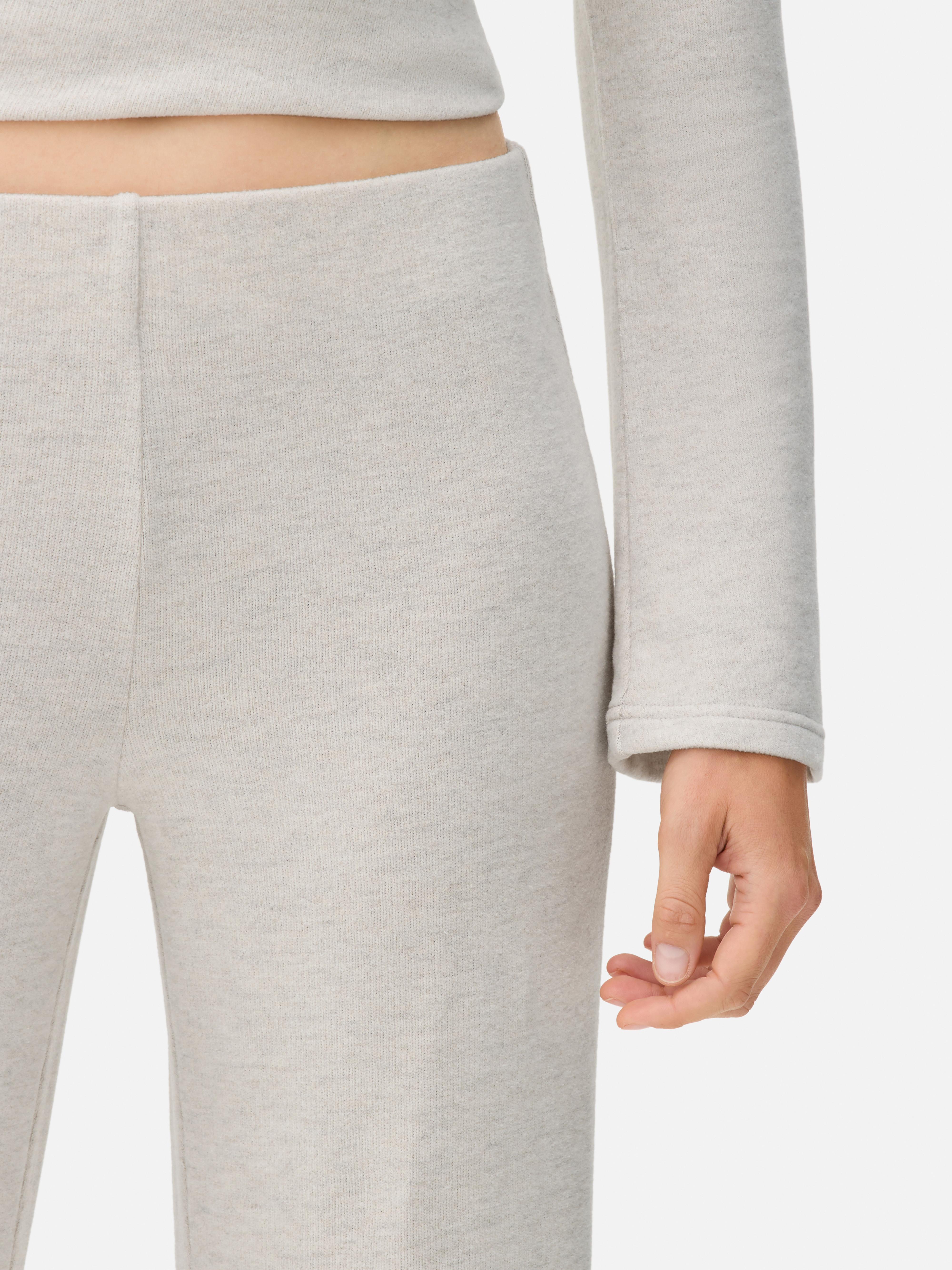 Leggings de punto de pernera ancha