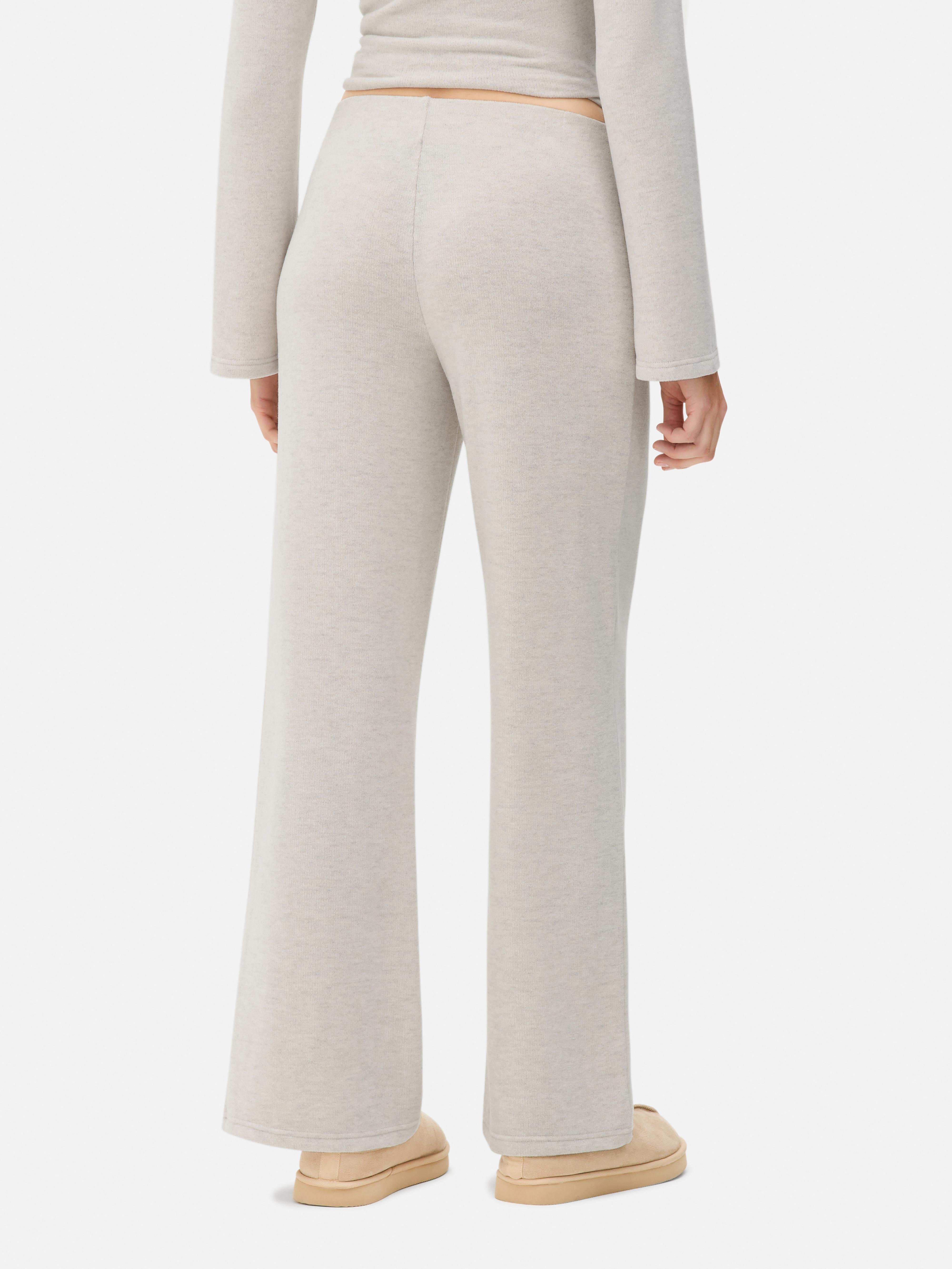 Leggings de punto de pernera ancha