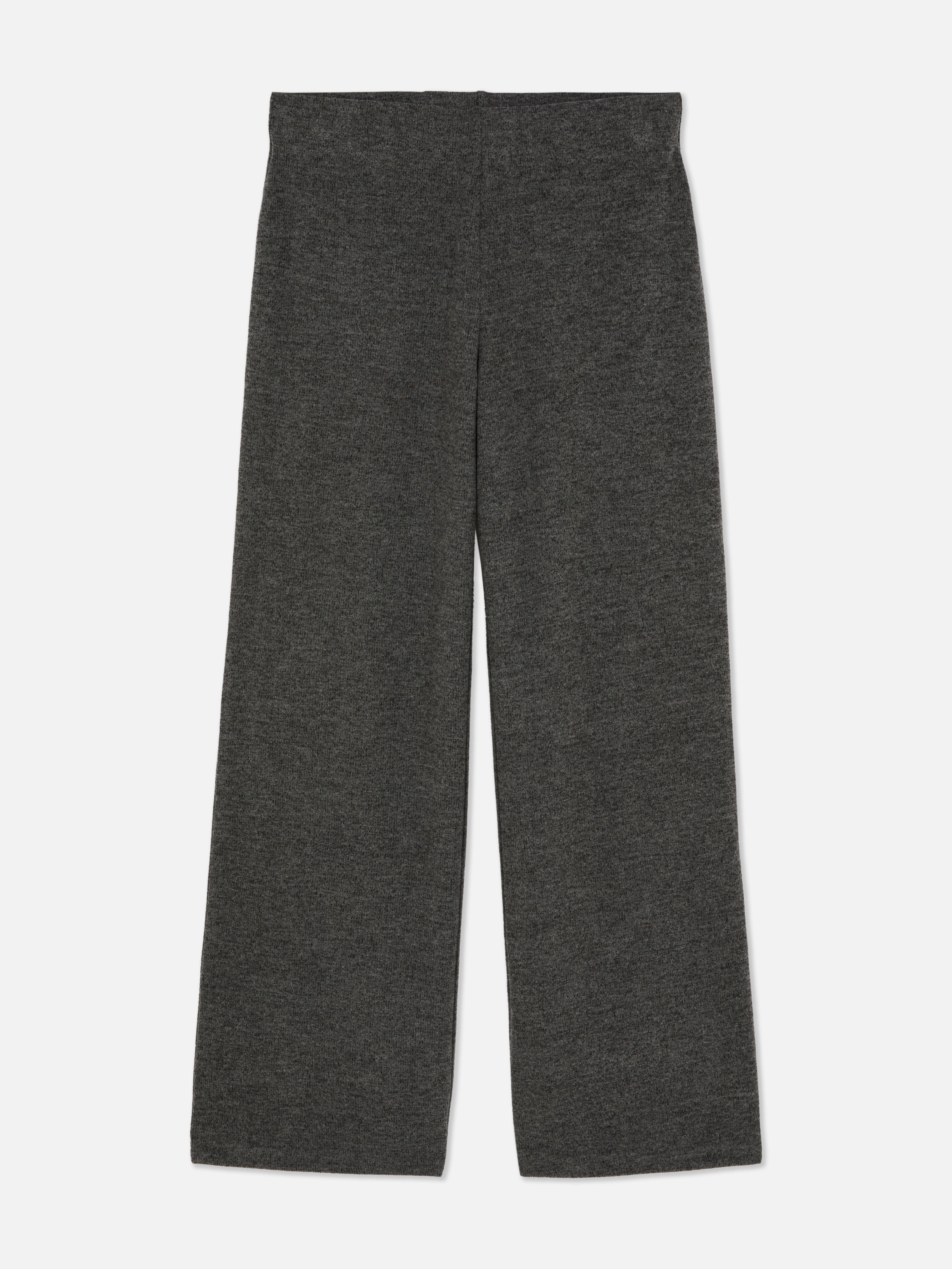 Leggings de punto de pernera ancha