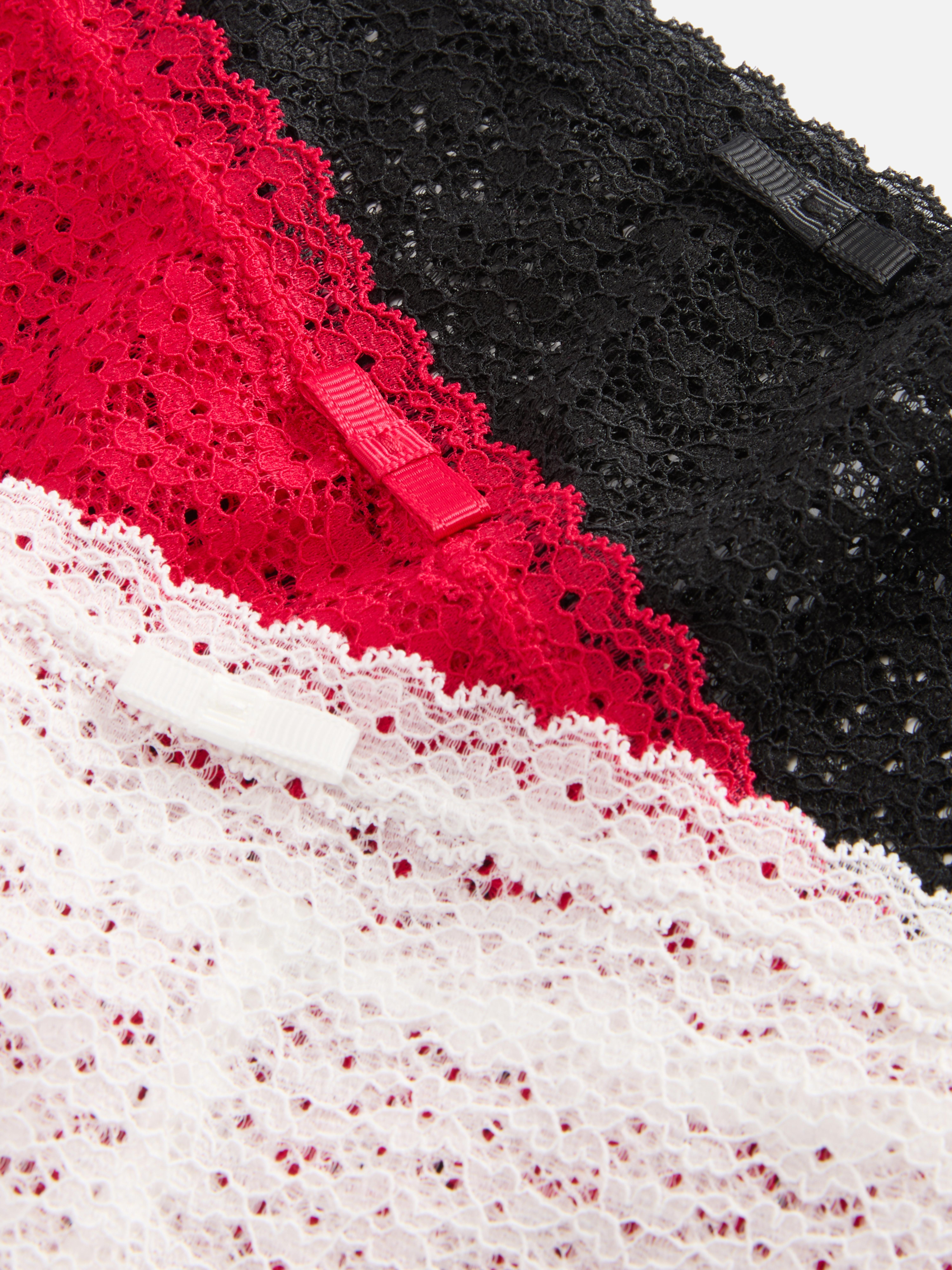 3pk Lace Hipster Briefs