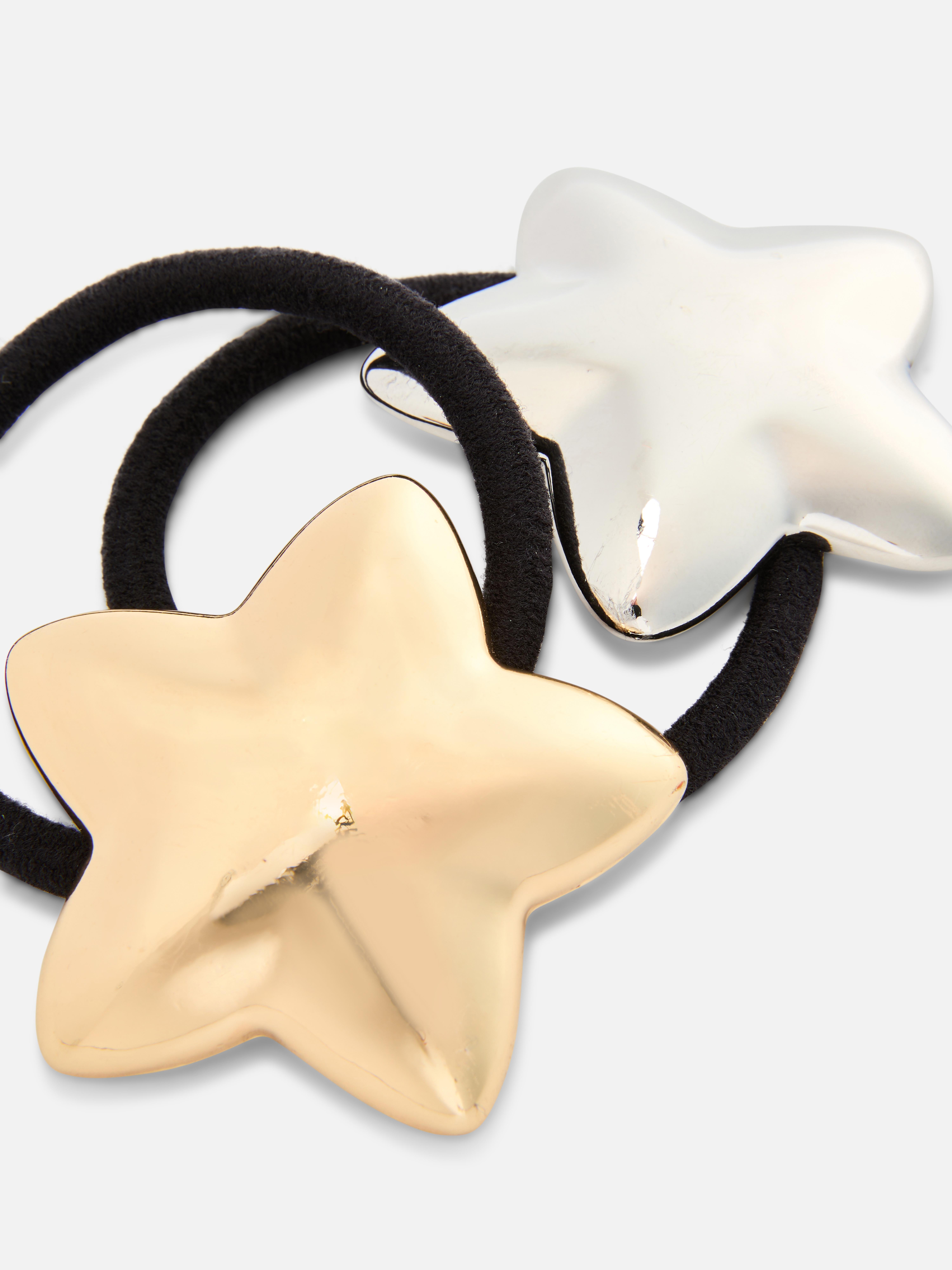 2pk Star Hair Elastics