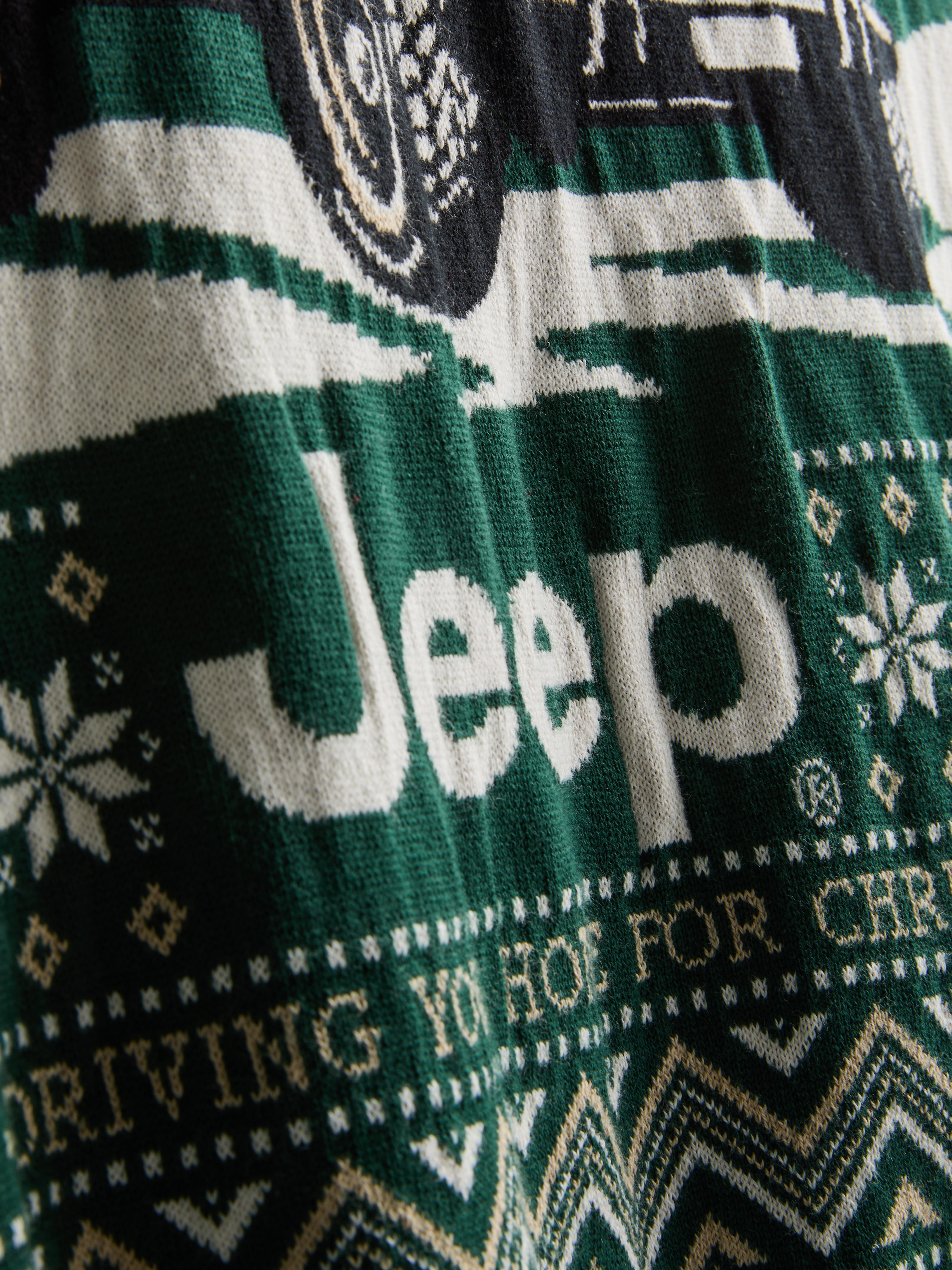 Świąteczny sweter z motywem Jeepa