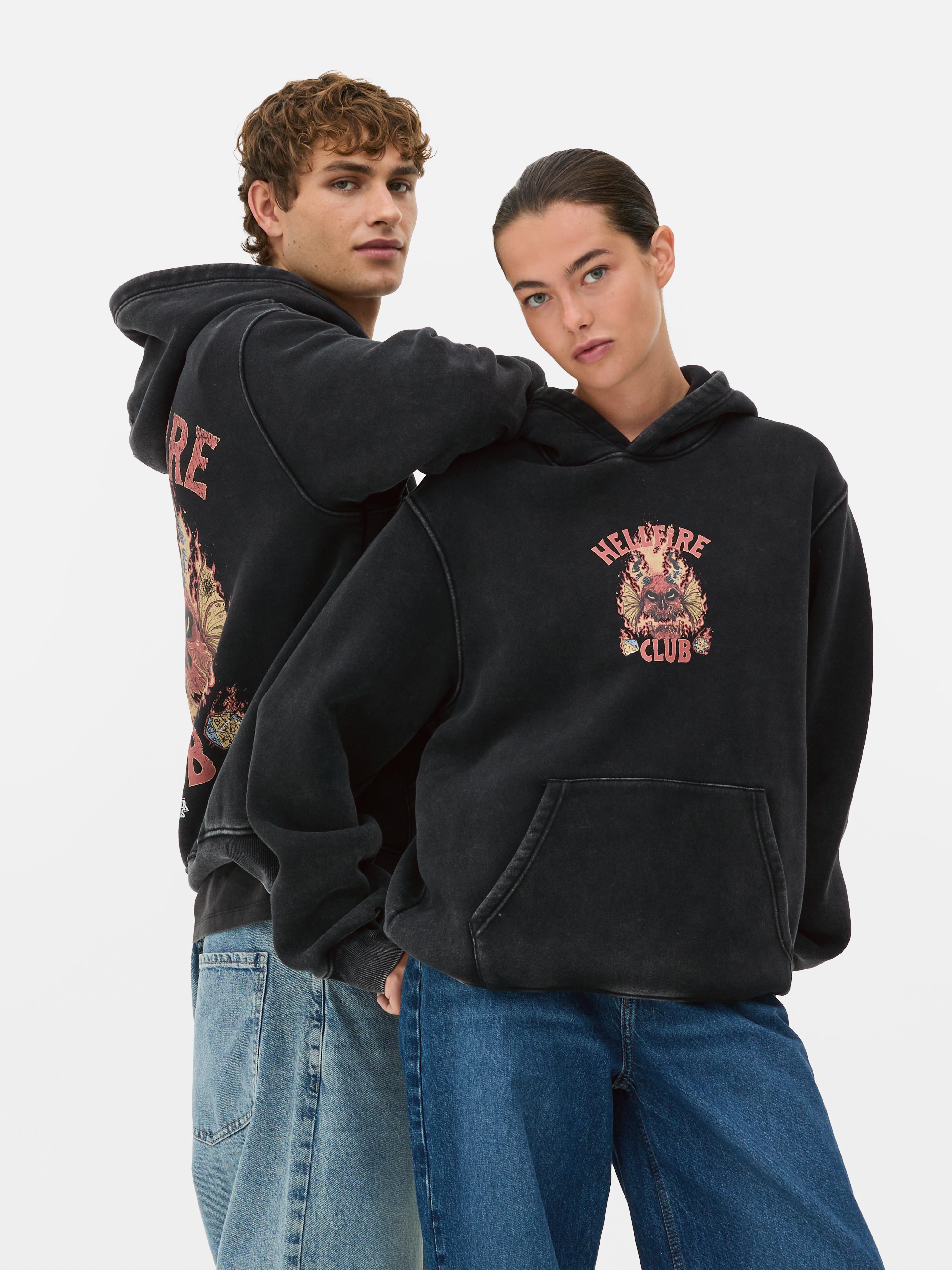 Camisola capuz Stranger Things Hellfire Club