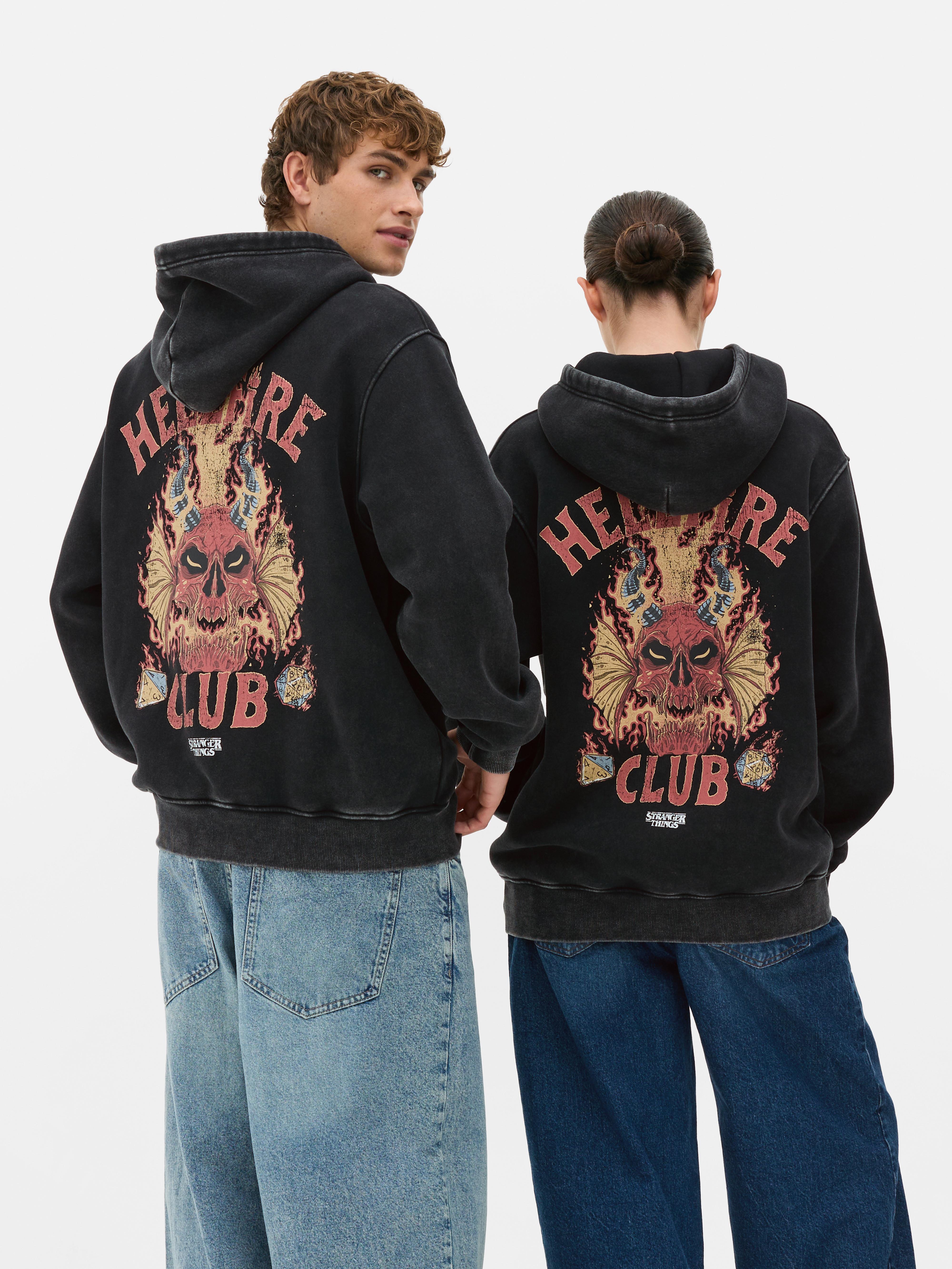 Camisola capuz Stranger Things Hellfire Club