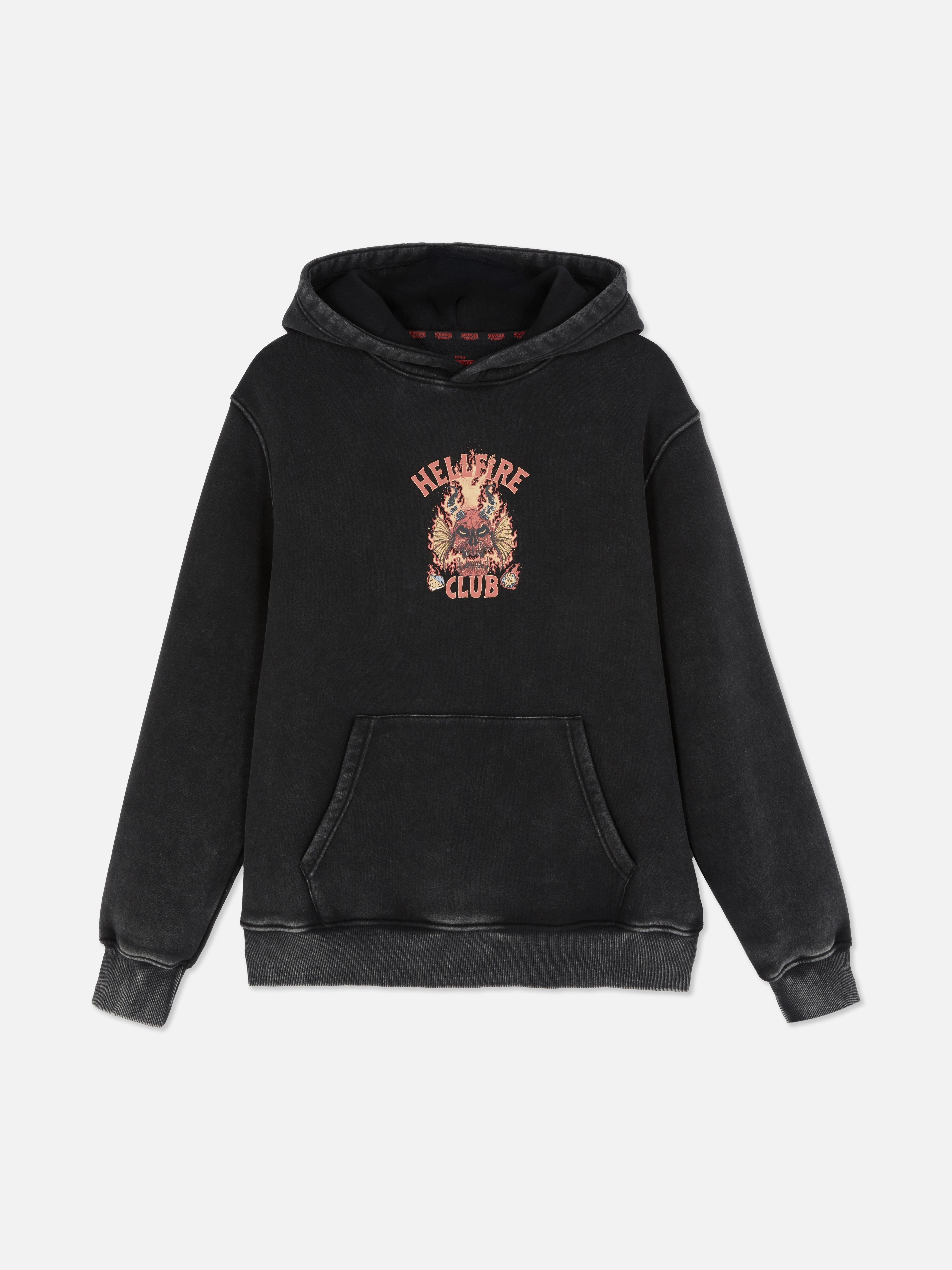 Camisola capuz Stranger Things Hellfire Club