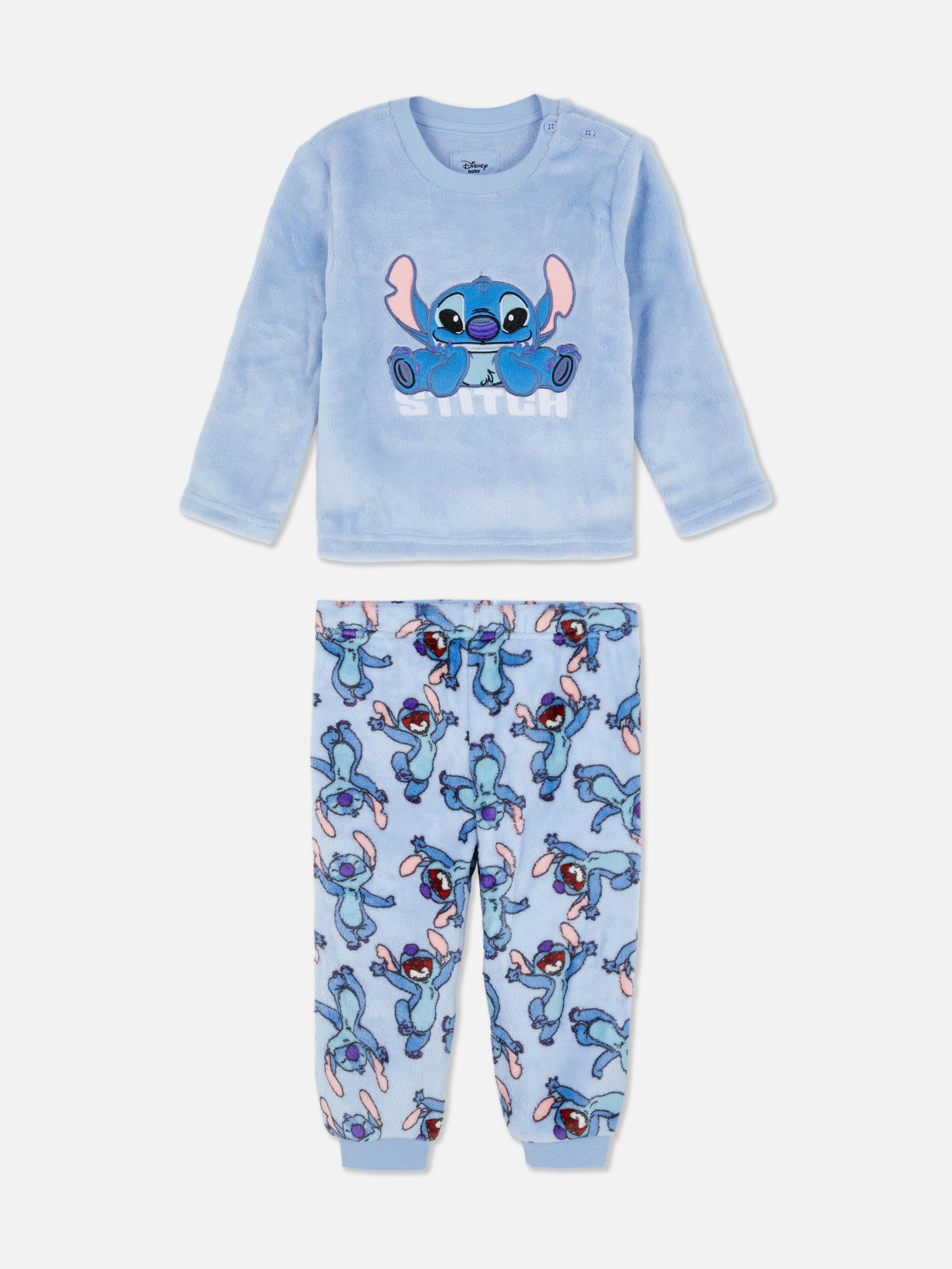 Baby Boys Blue 6-36mths | Disney’s Stitch Fleece Pajamas