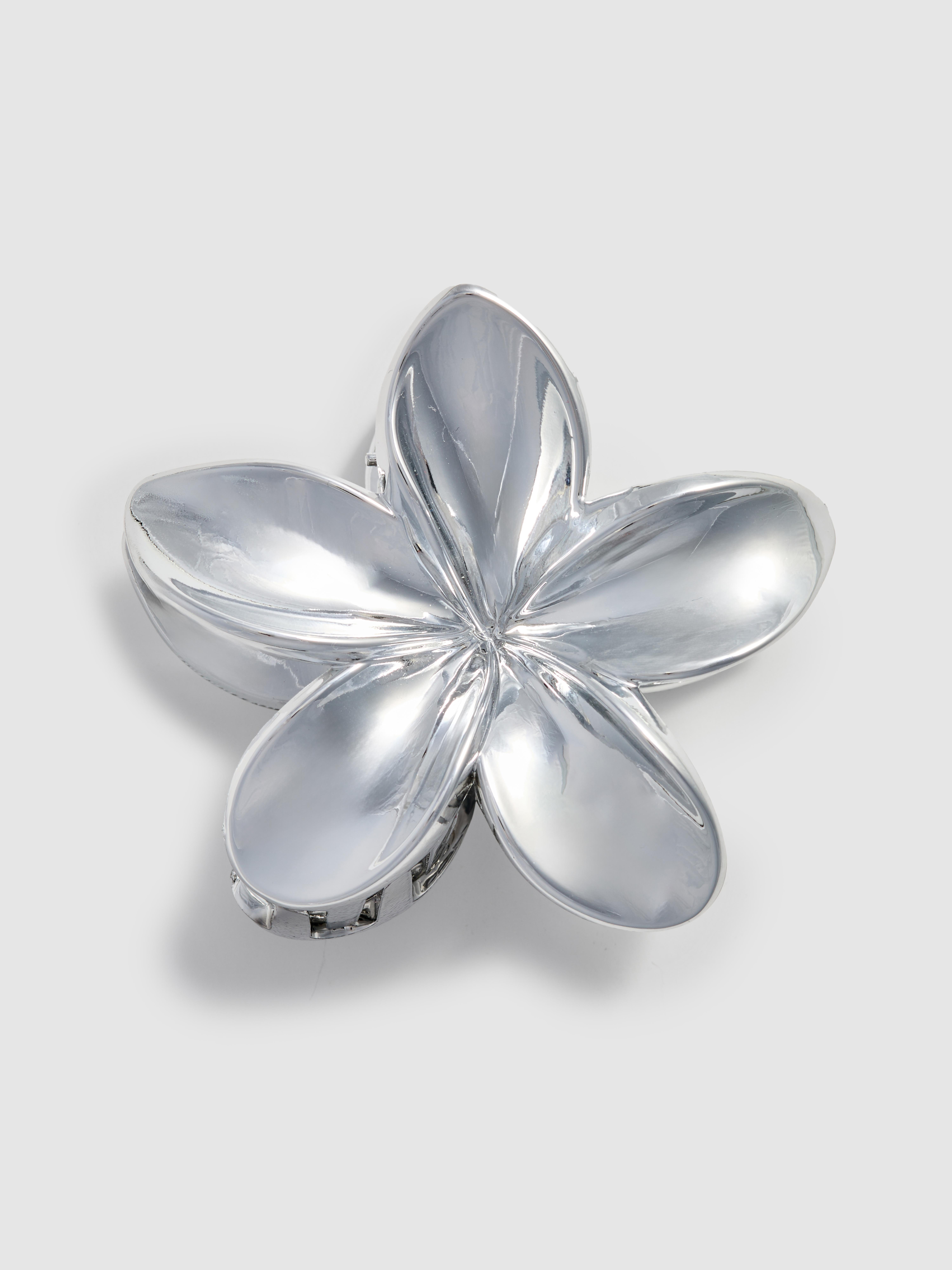 1pk Metallic Orchid Claw Clip