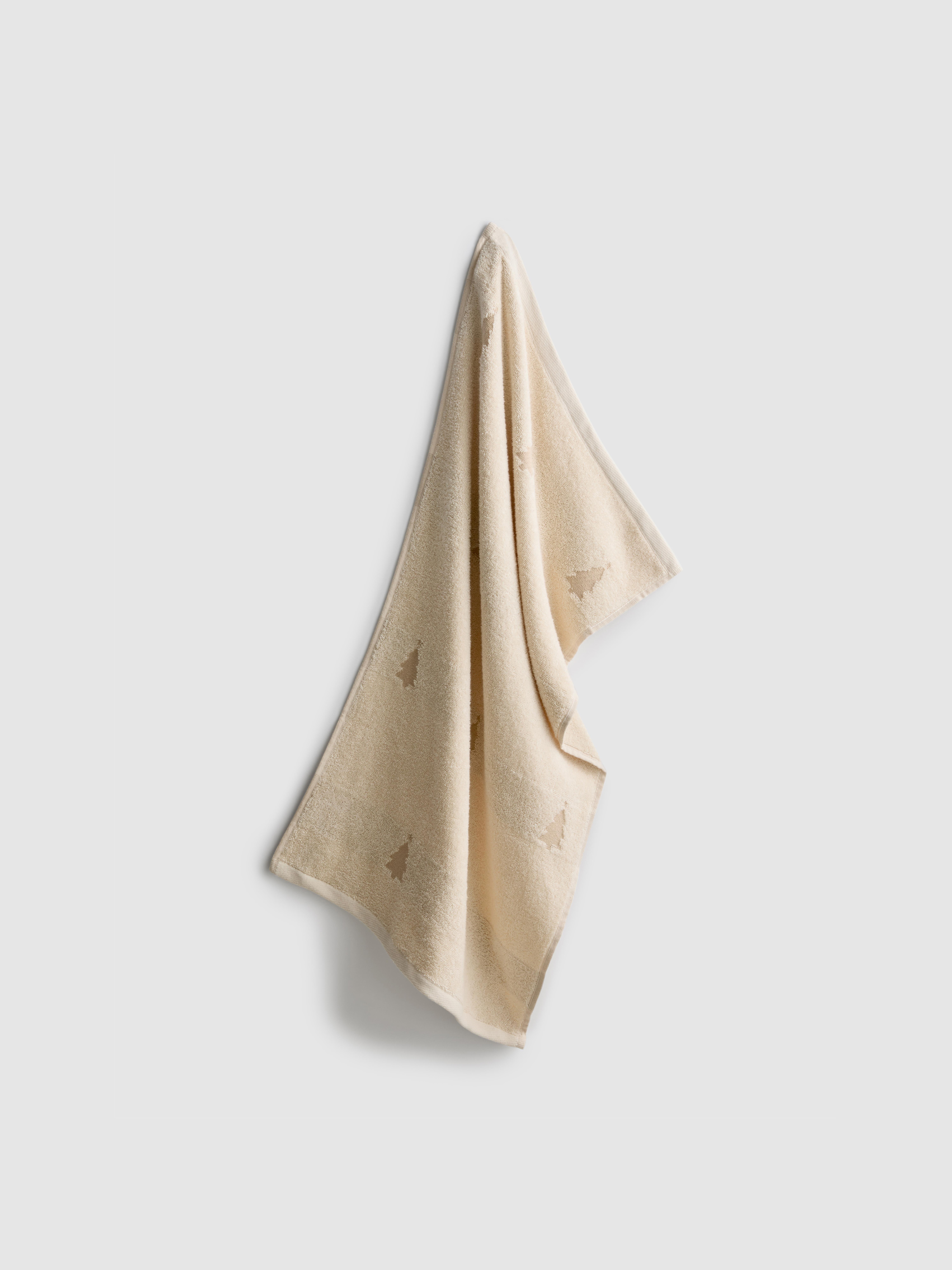 Handdoek met kerstboompjes