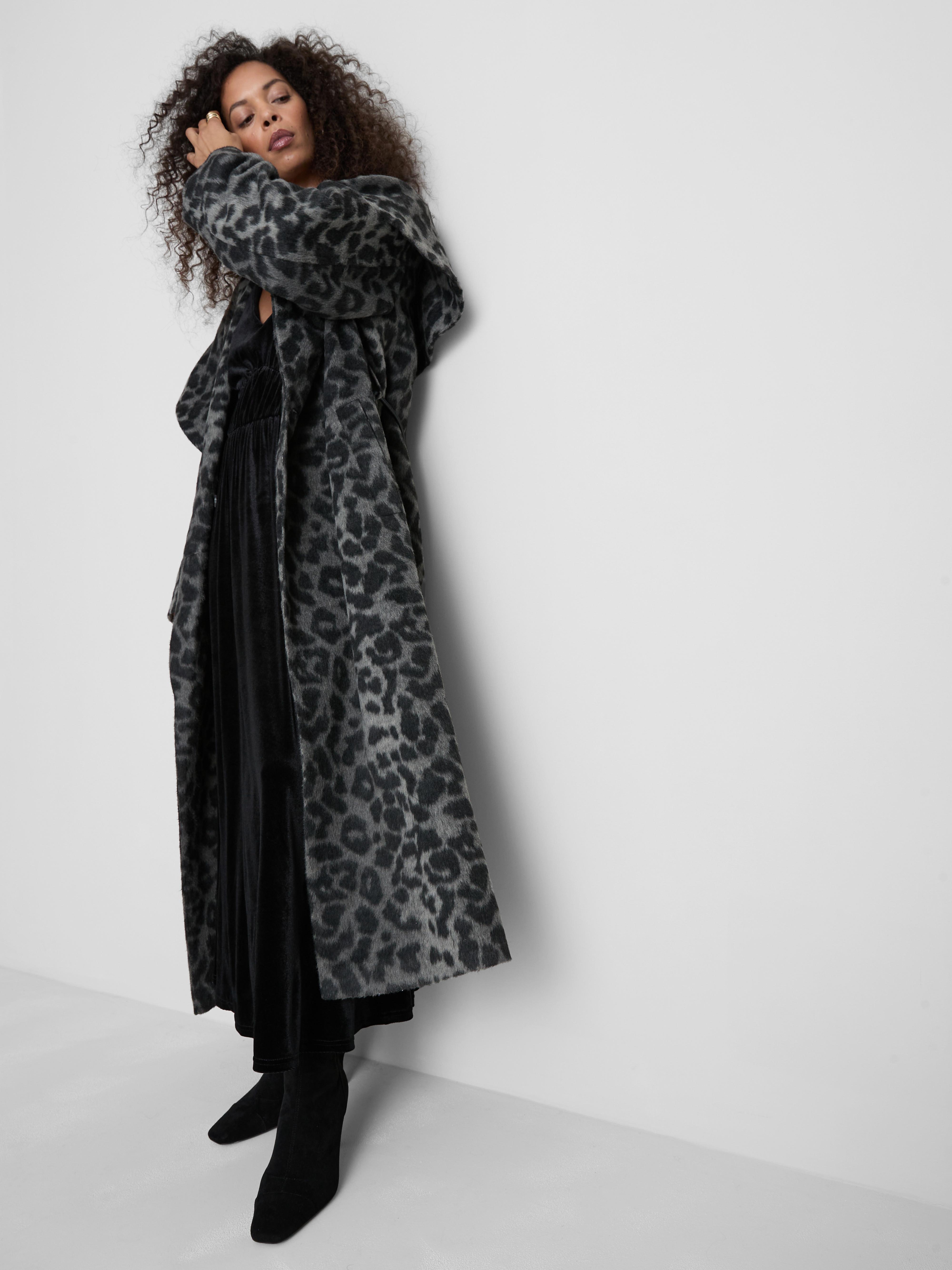 Printed Longline Fallaway Coat
