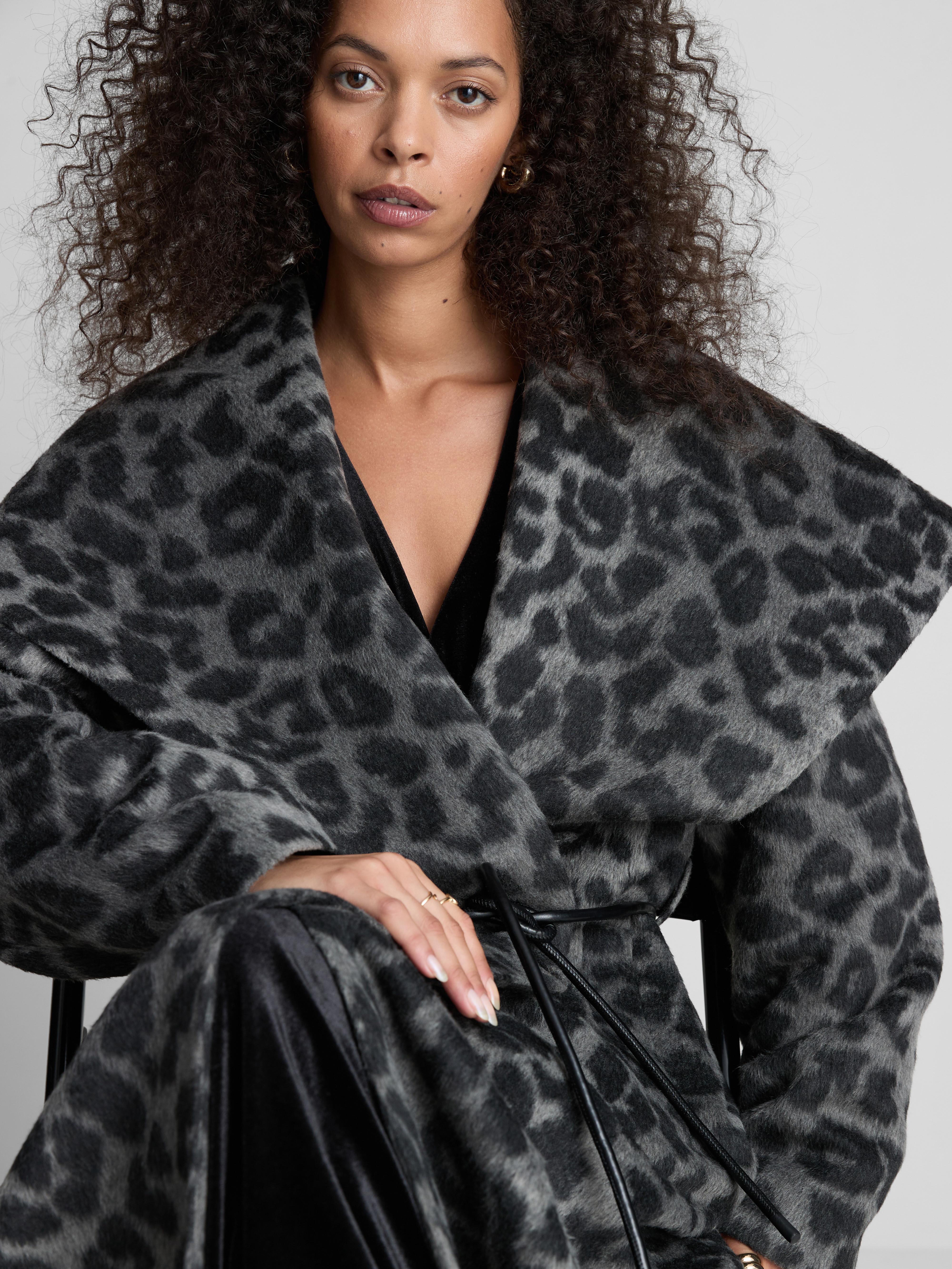 Printed Longline Fallaway Coat