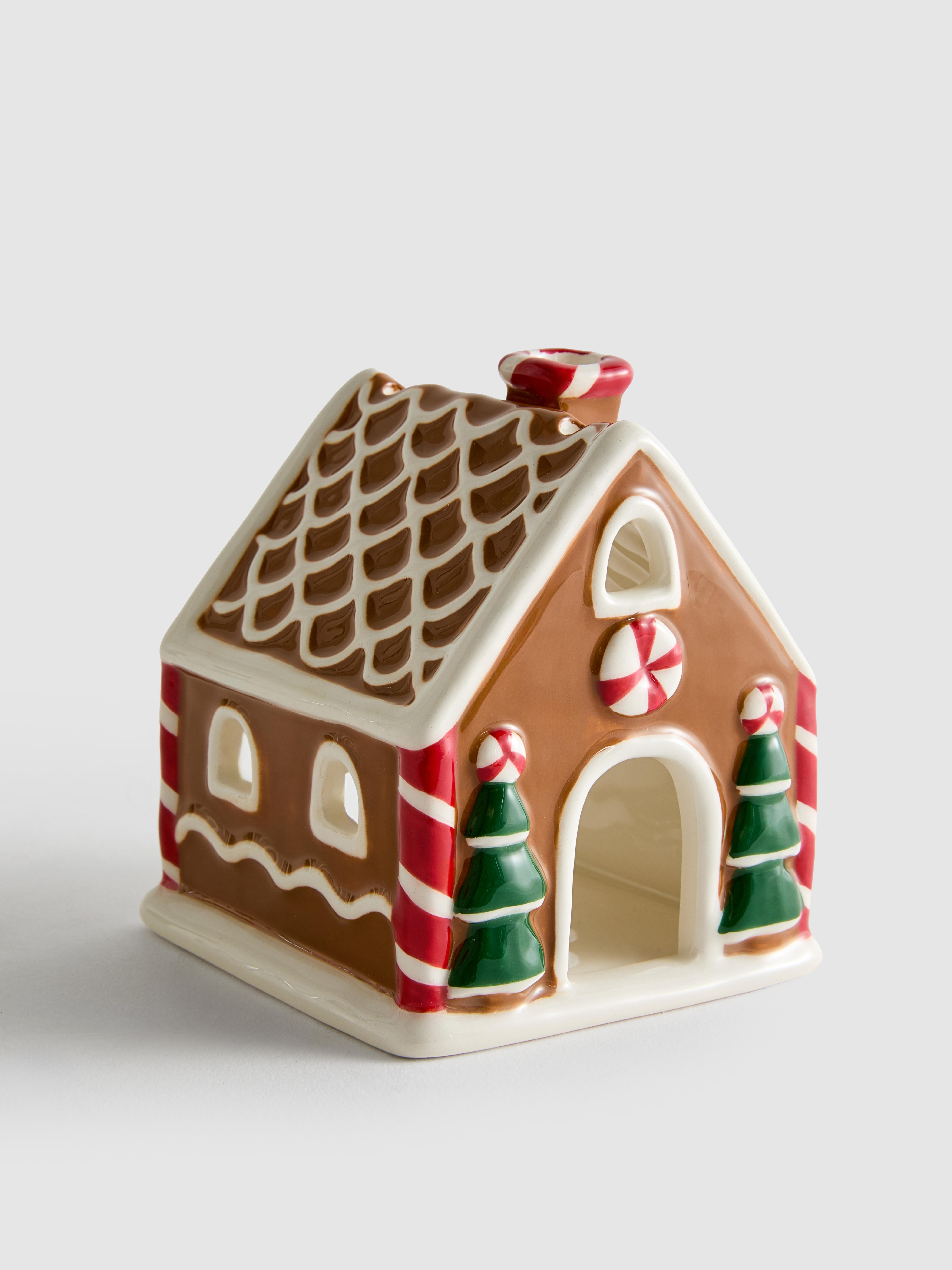 Gingerbread House Ceramic Tealight Holder