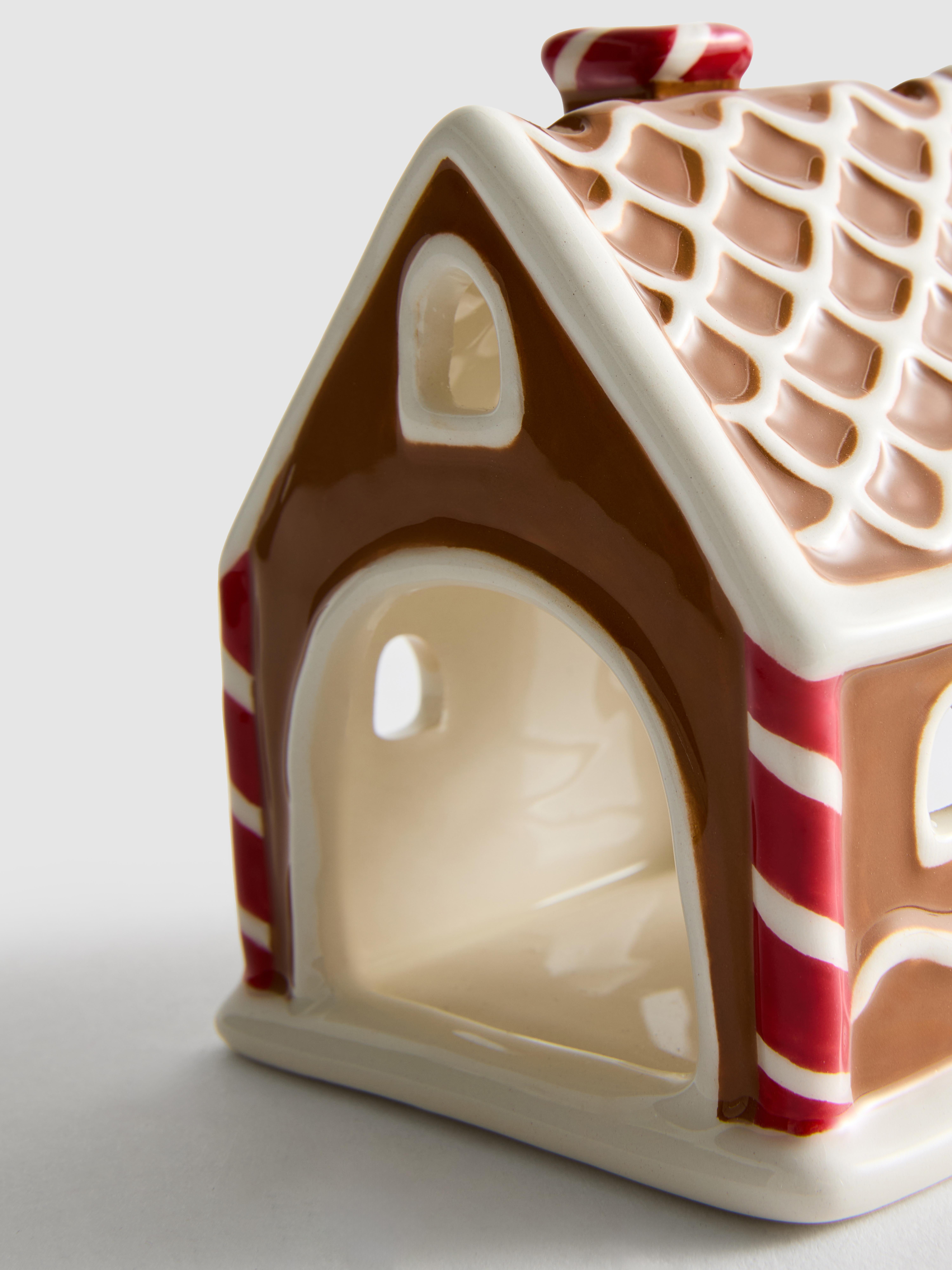 Gingerbread House Ceramic Tealight Holder