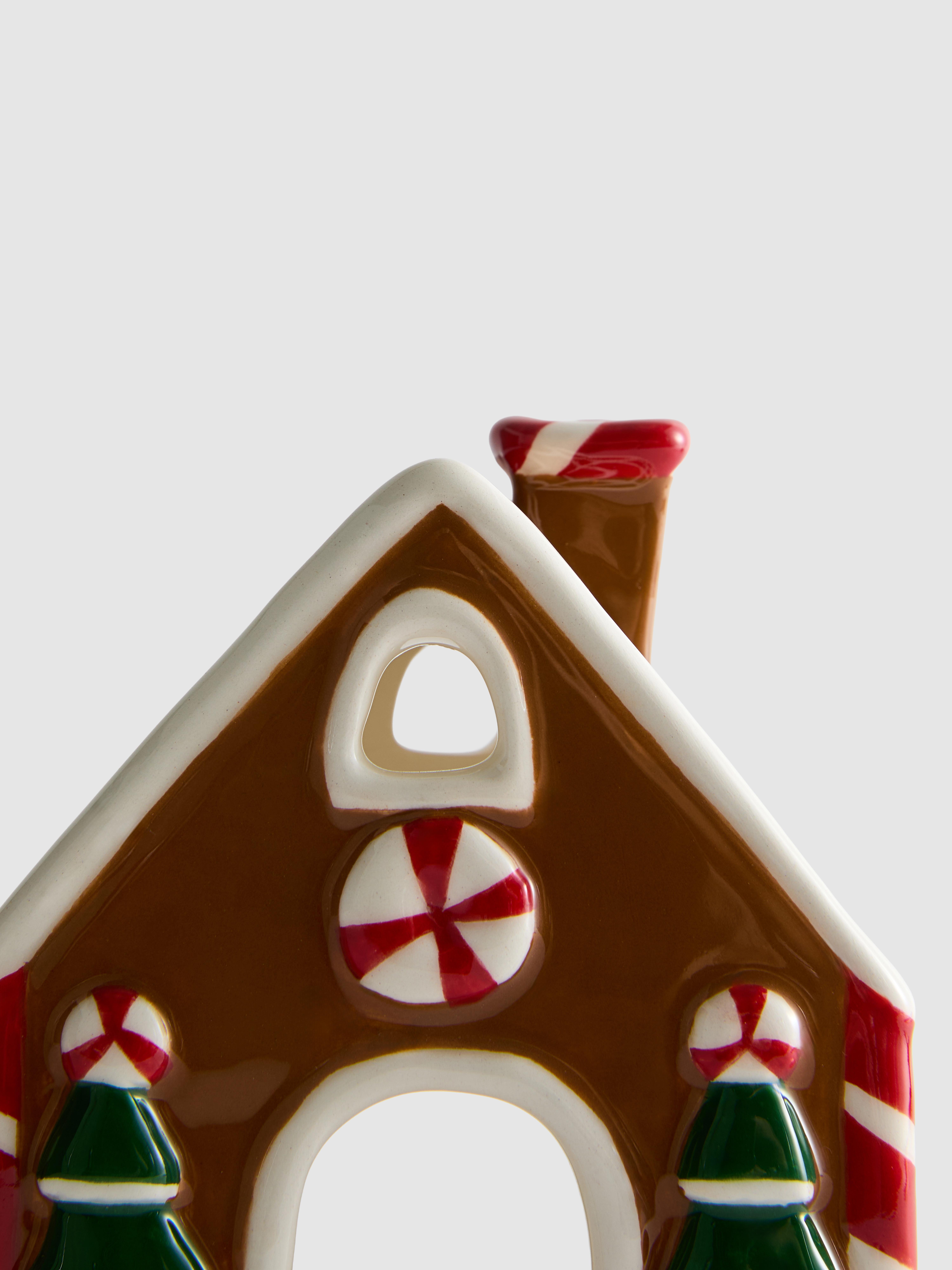 Gingerbread House Ceramic Tealight Holder