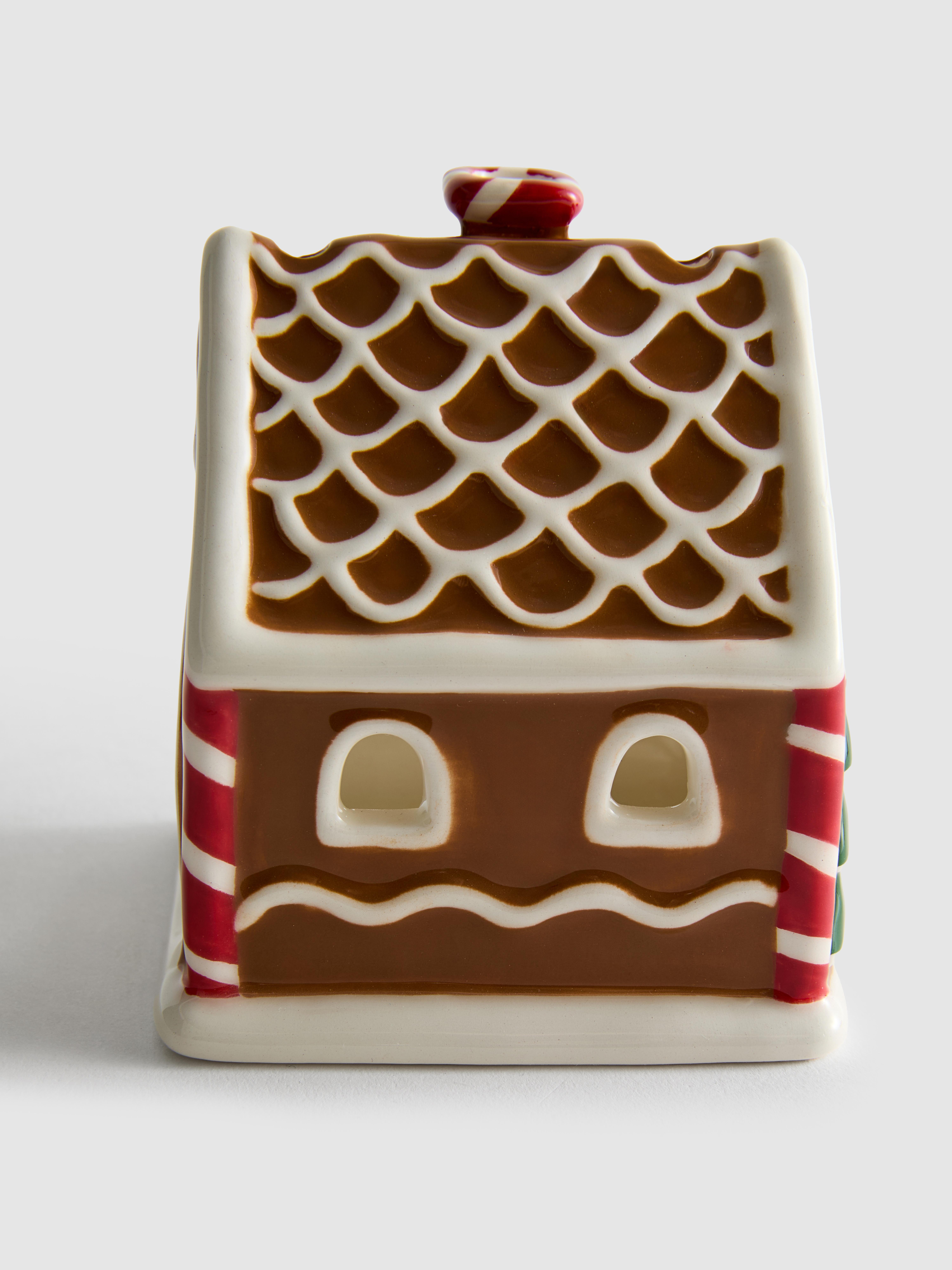 Gingerbread House Ceramic Tealight Holder