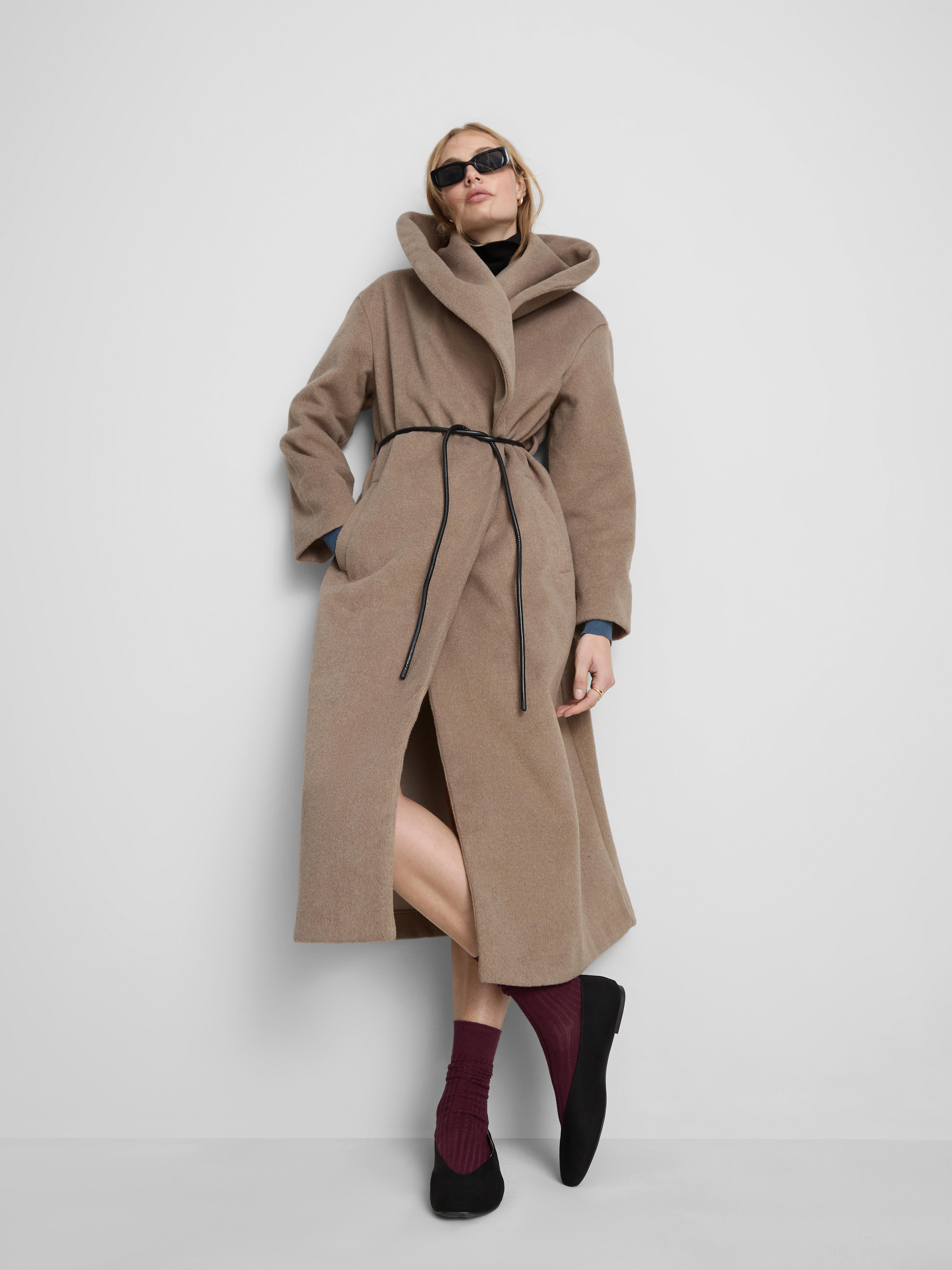 Rope Tie Longline Fallaway Coat