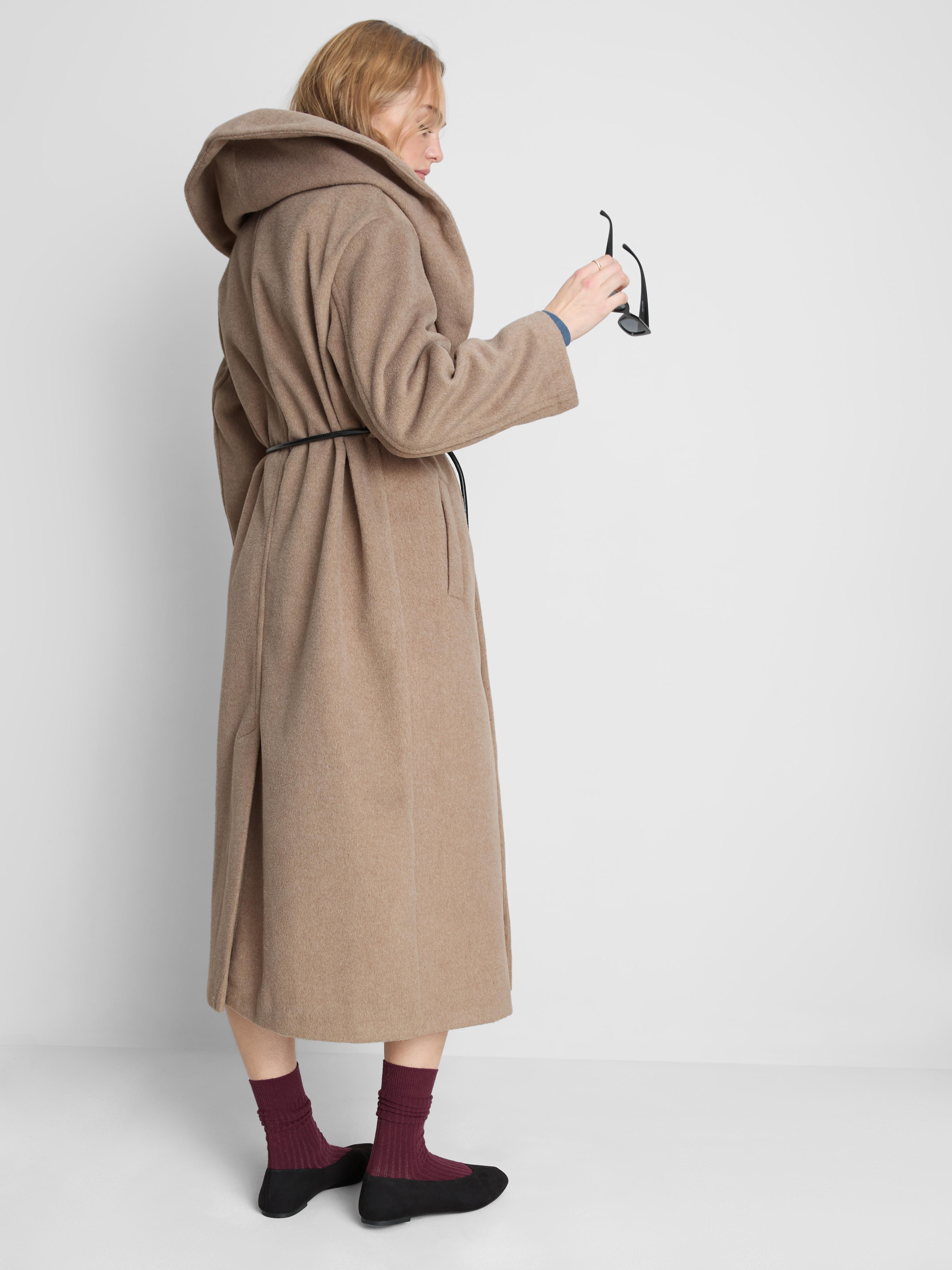 Rope Tie Longline Fallaway Coat