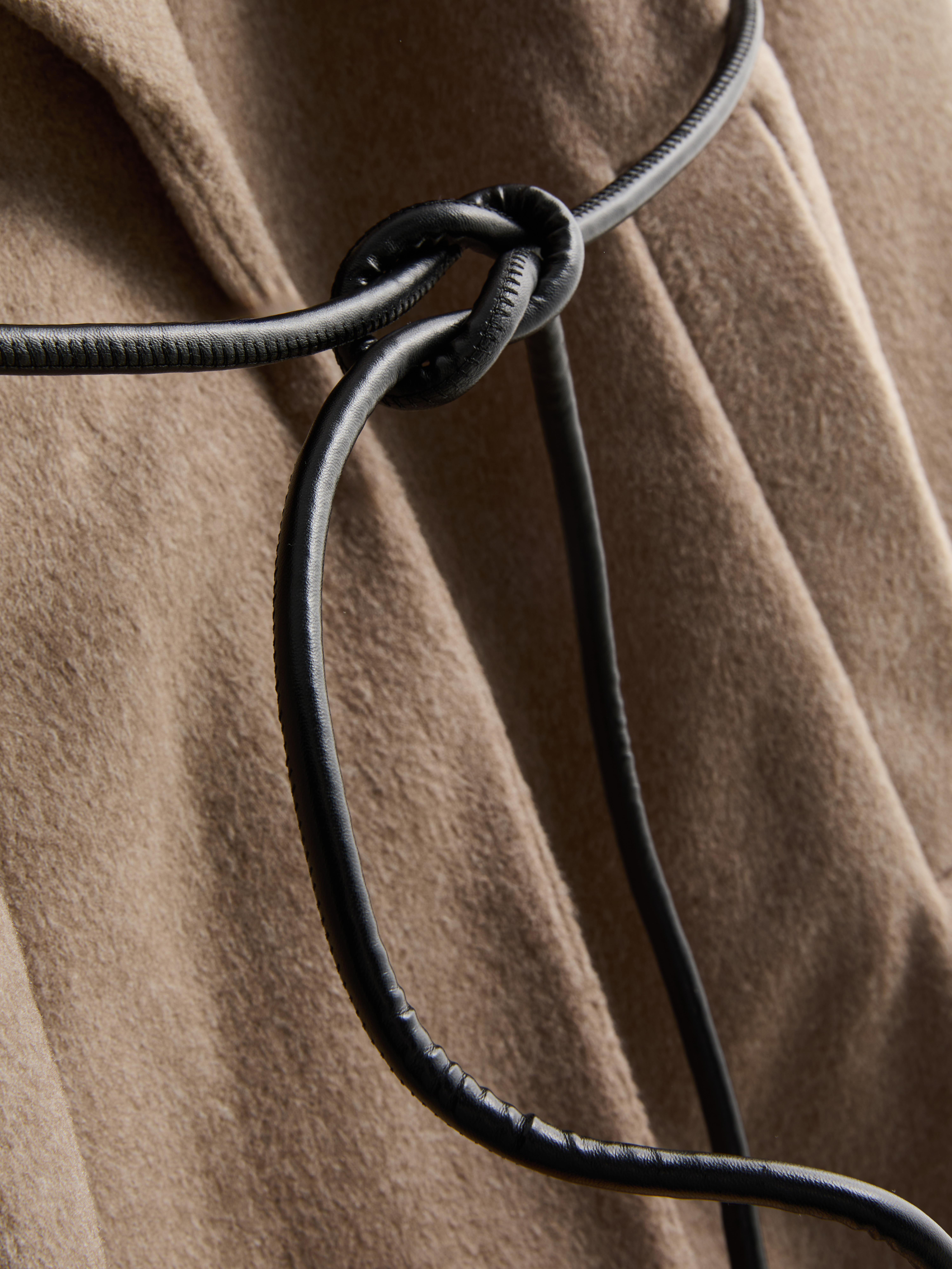 Rope Tie Longline Fallaway Coat