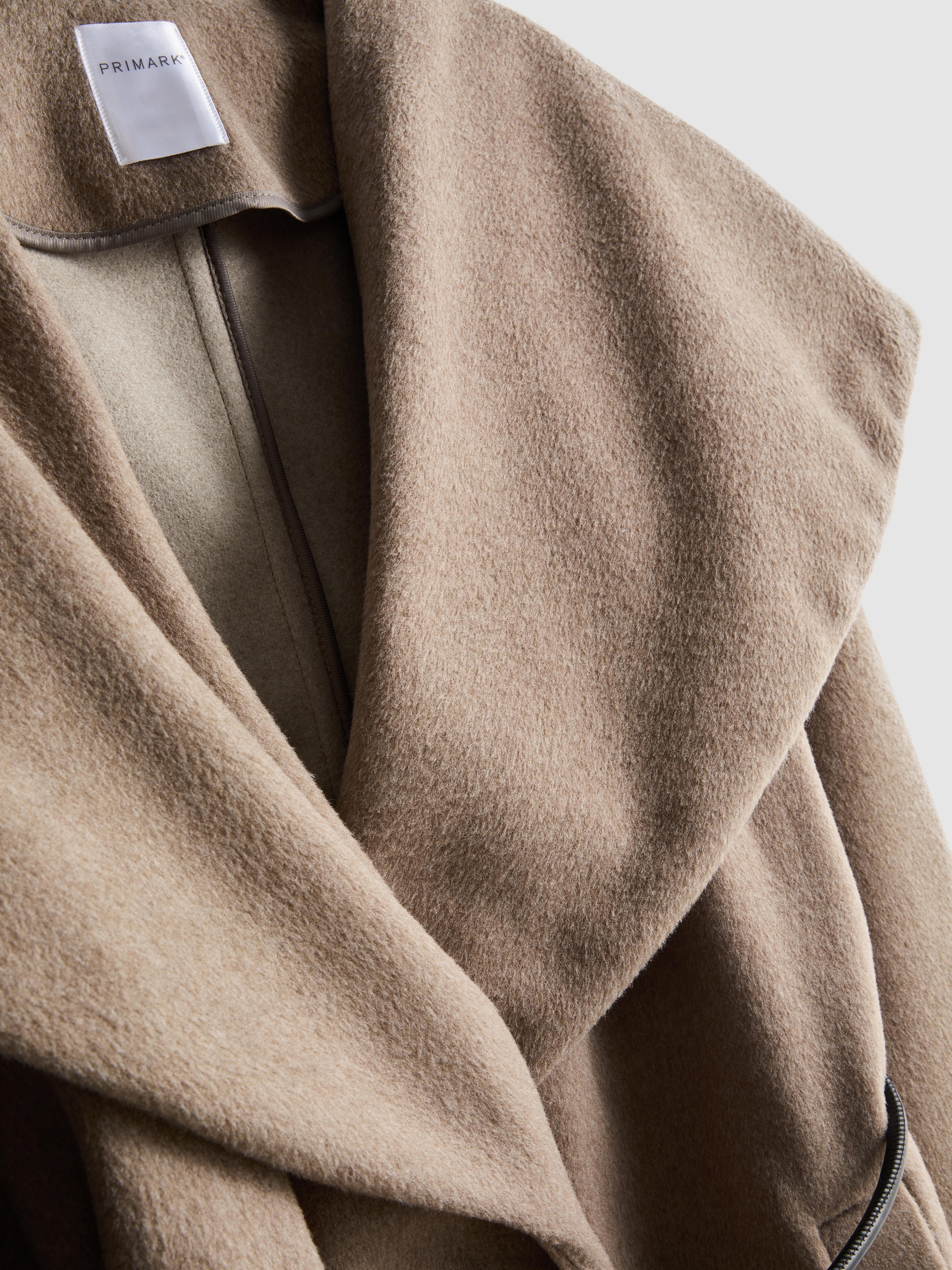 Rope Tie Longline Fallaway Coat