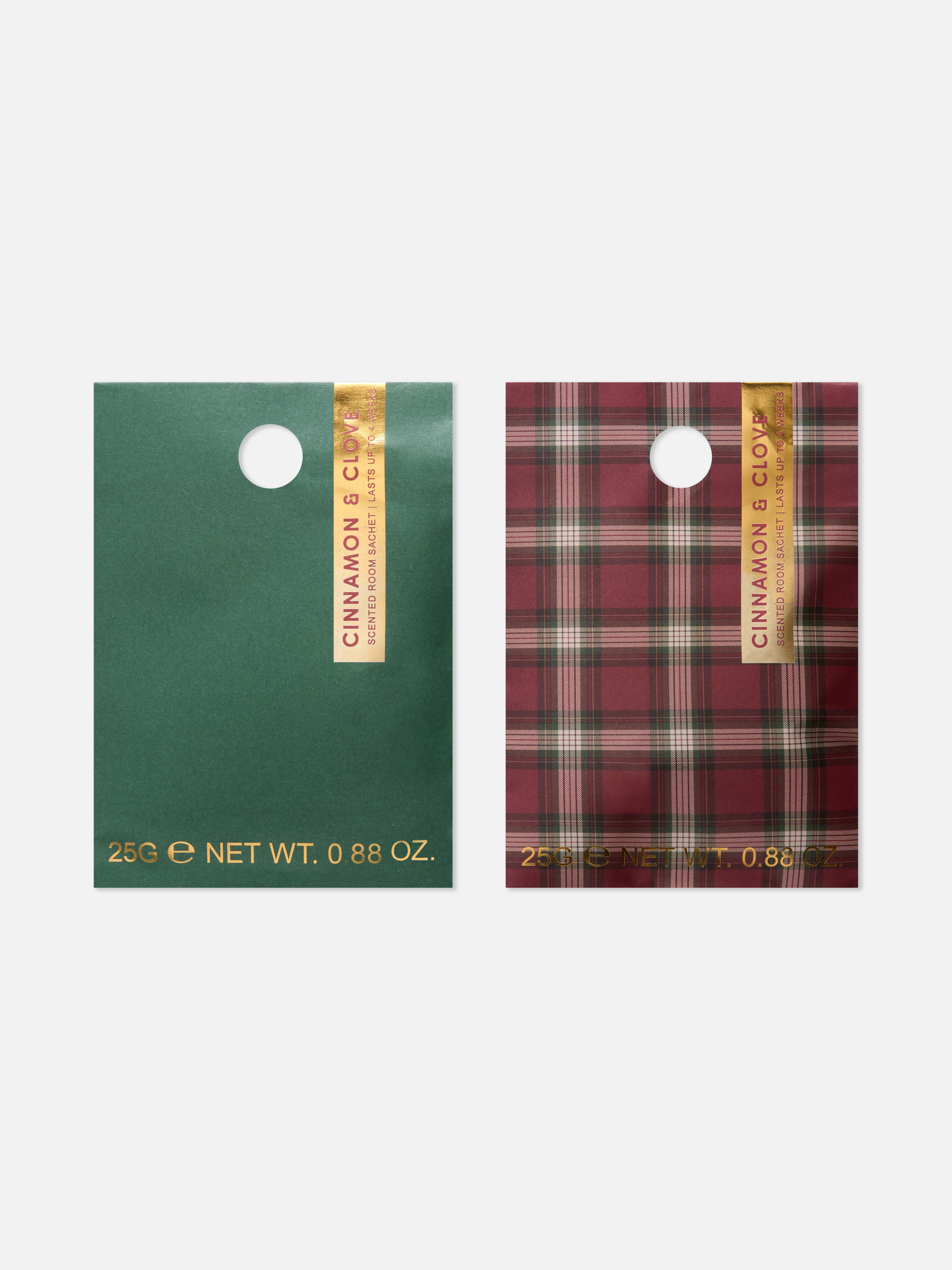 Lot de 2 sachets d'ambiance parfumés Rouge foncé