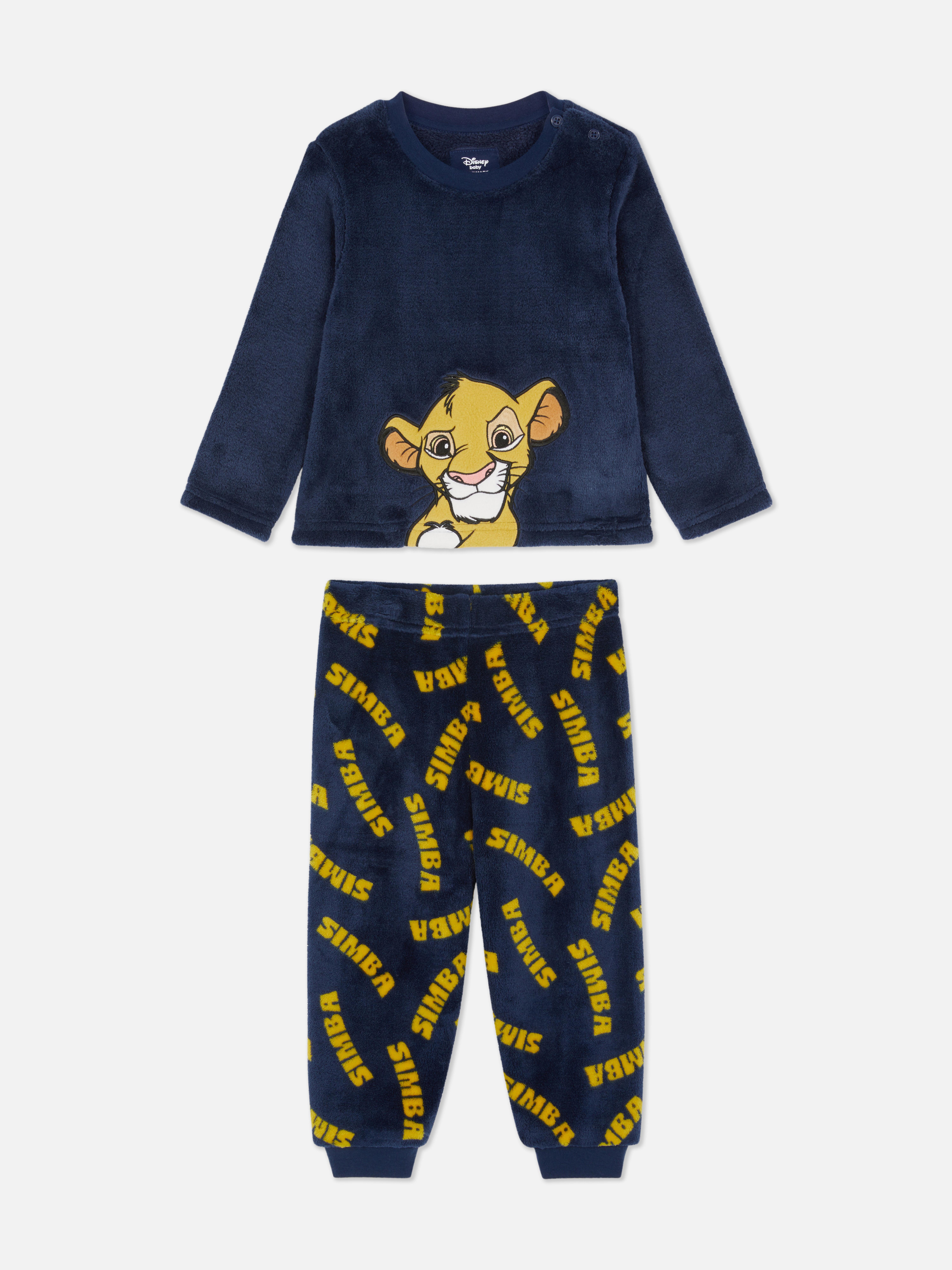 Baby Boys Navy 6-36mths | Disney’s The Lion King Simba Fleece Pajamas