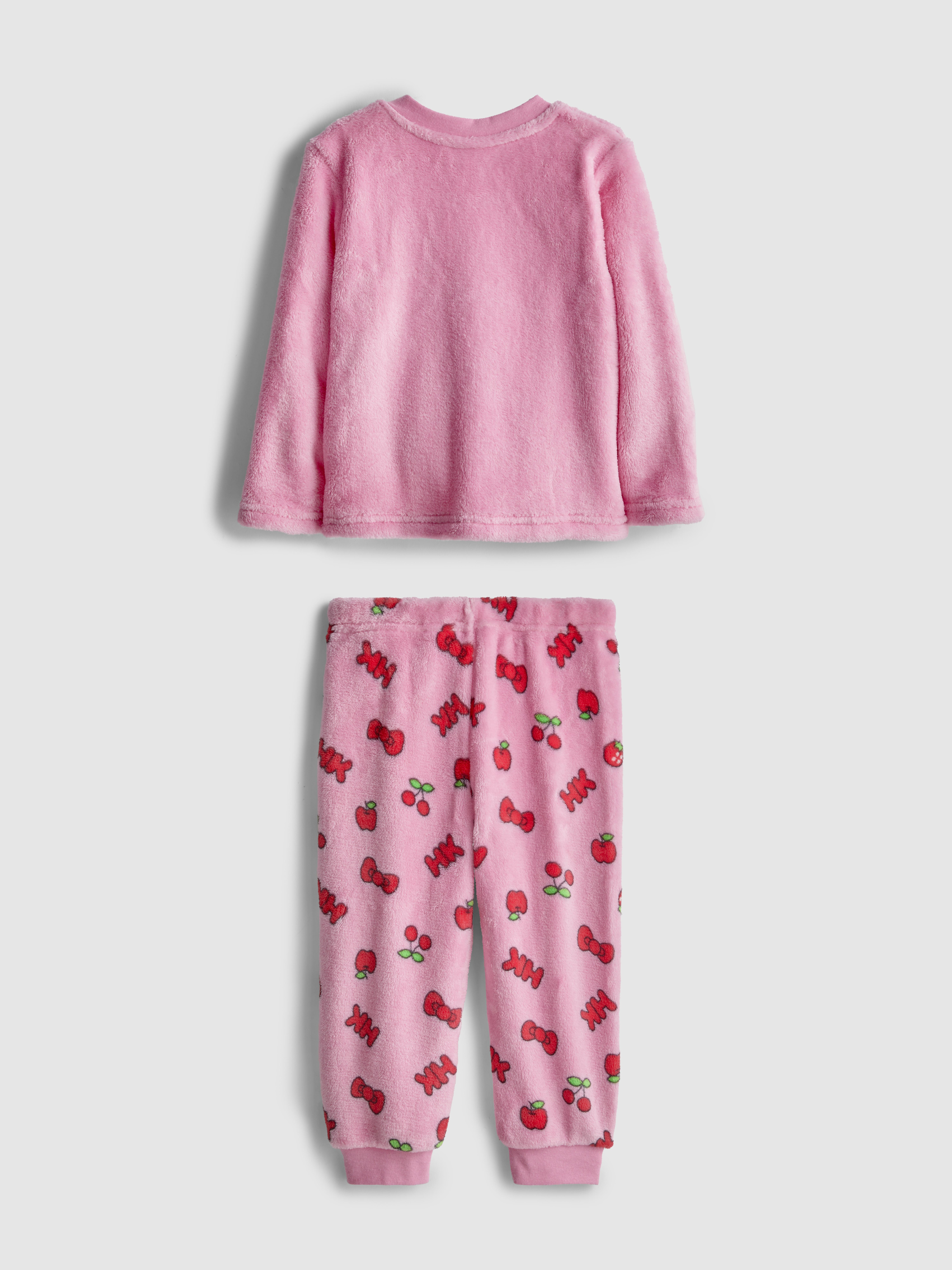 Baby Girls Pink 6-36mths | Hello Kitty Fleece Pajamas
