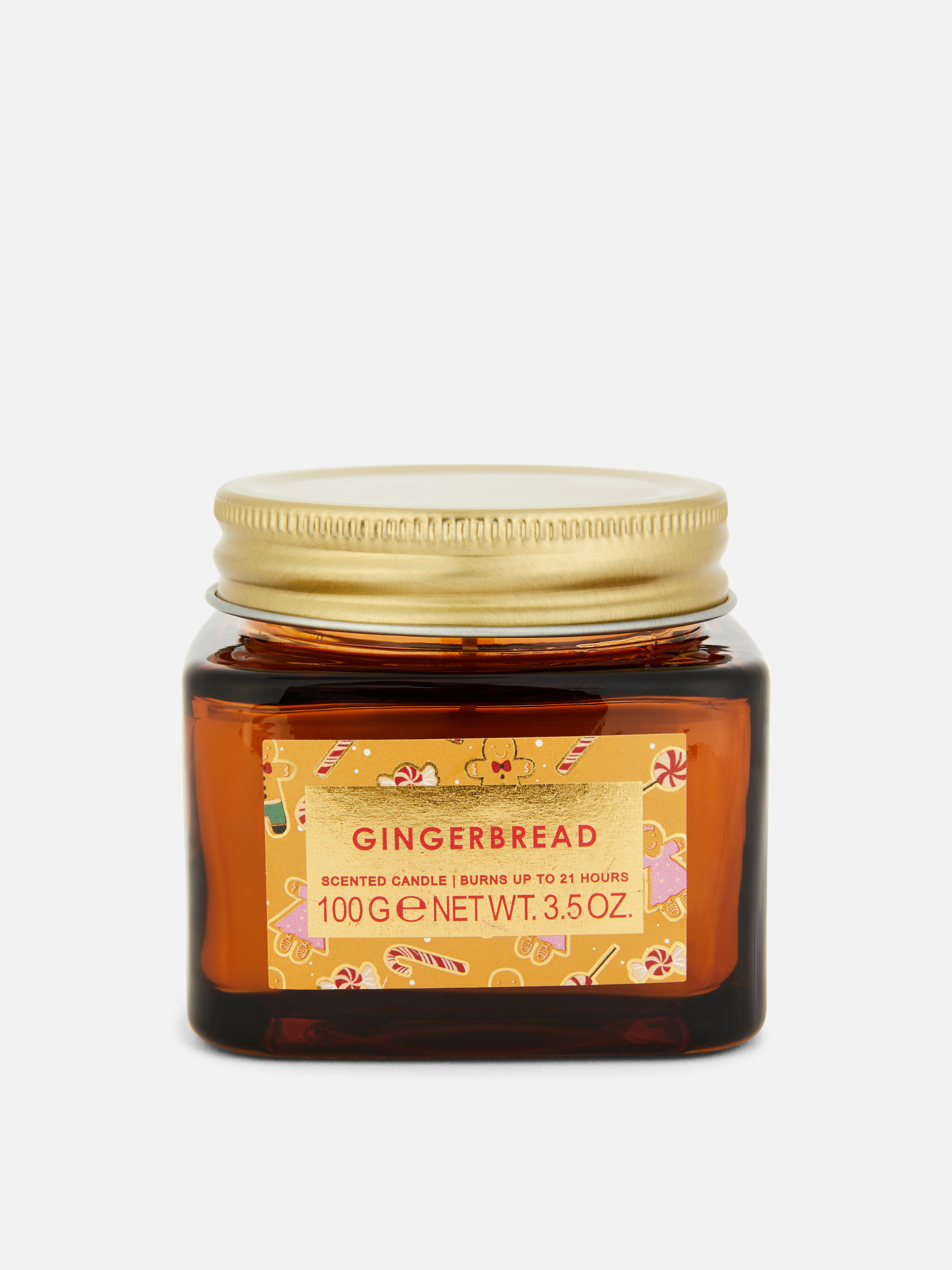 Bougie parfumée dans un pot en verre