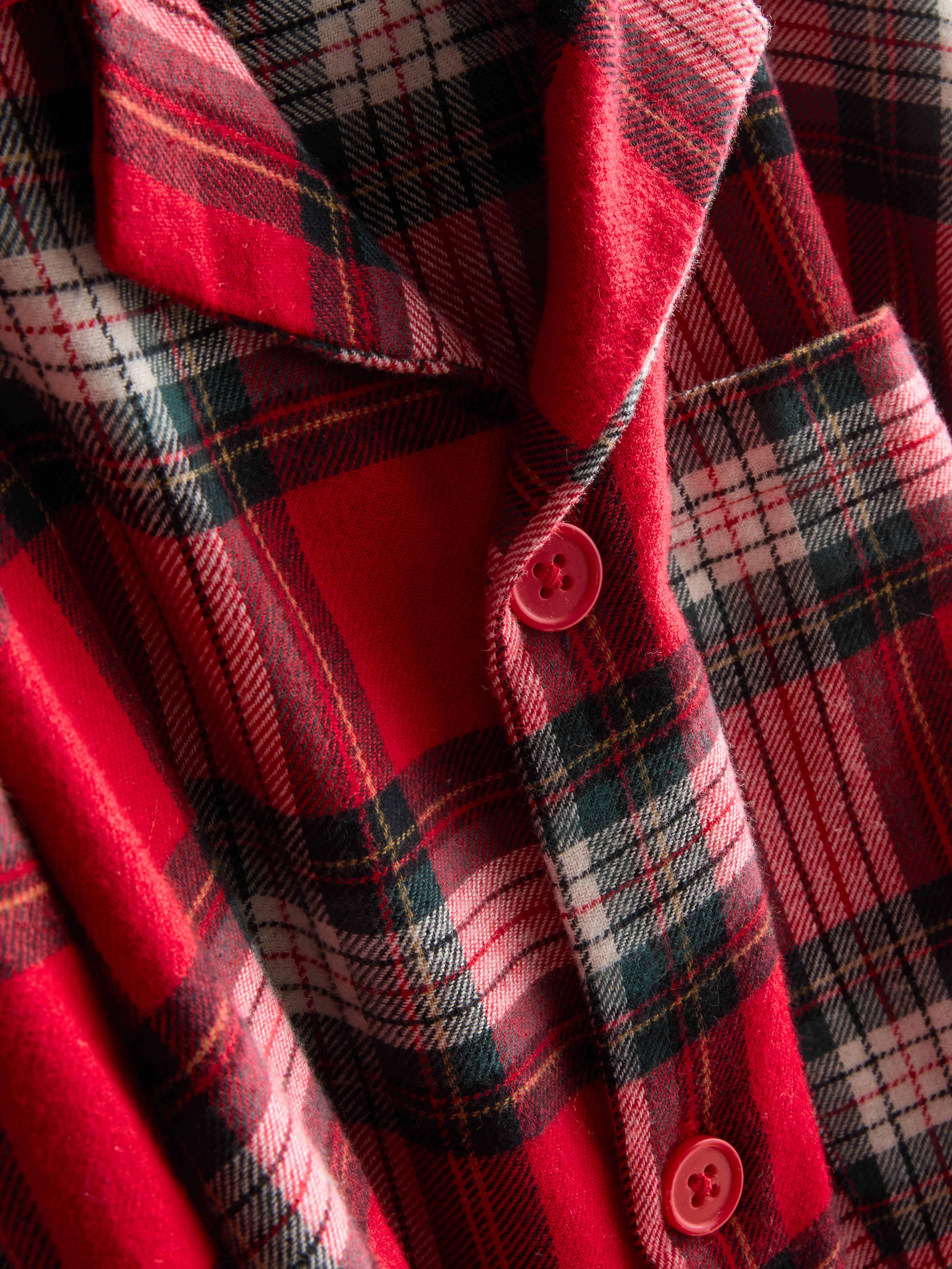 Men's  Red Check Family Christmas Pyjamas