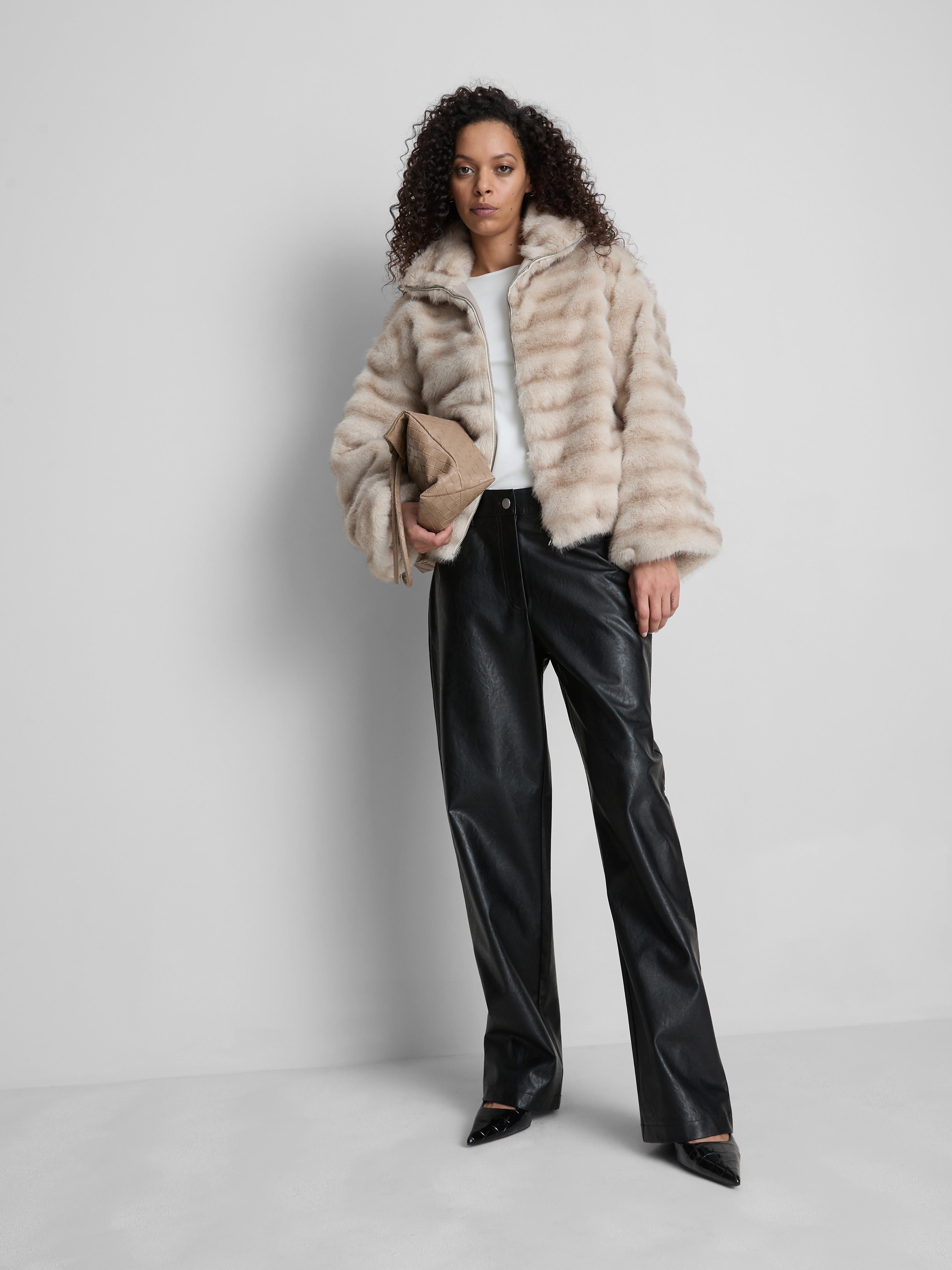 Faux Fur Bomber Jacket