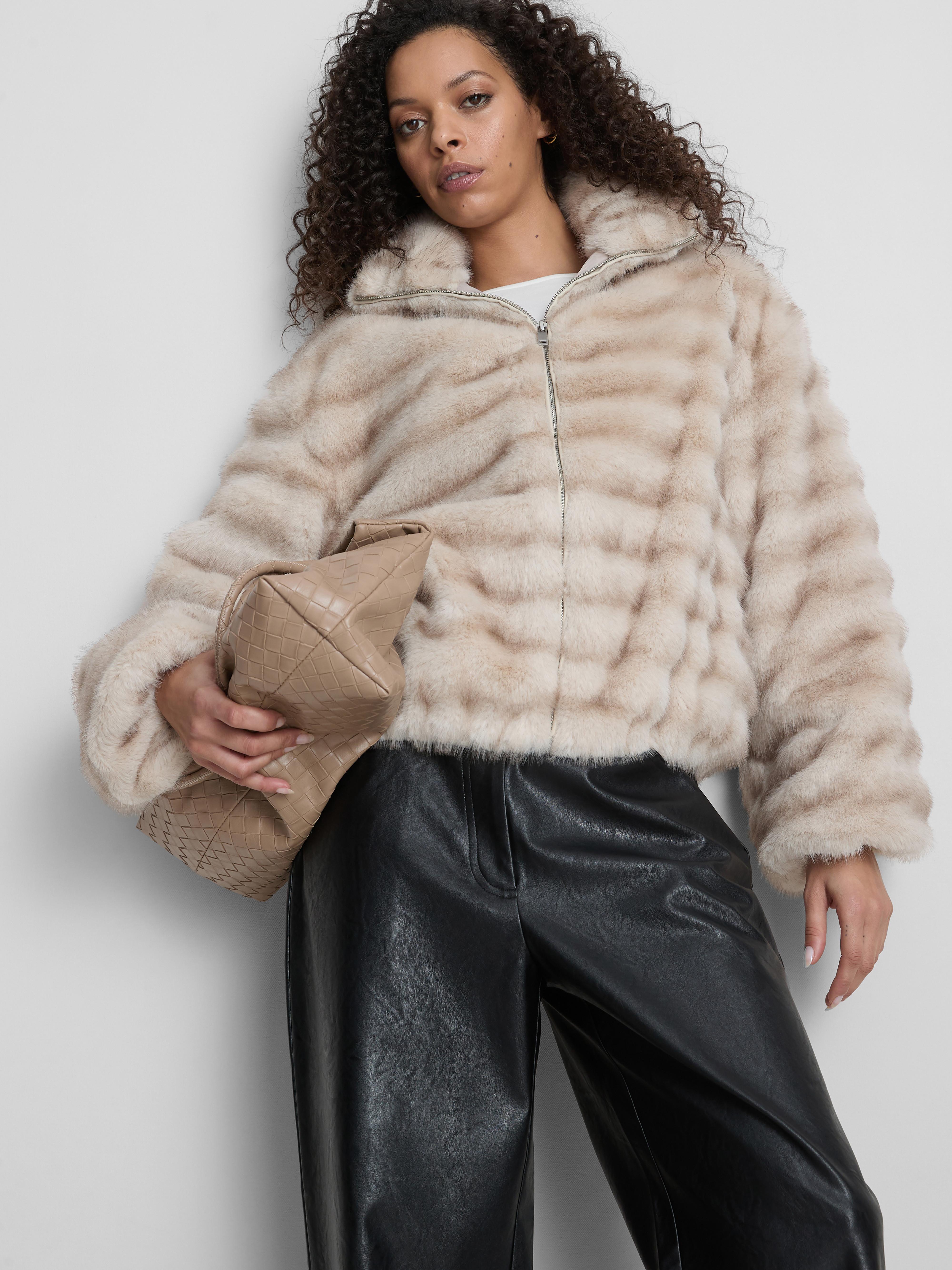 Faux Fur Bomber Jacket