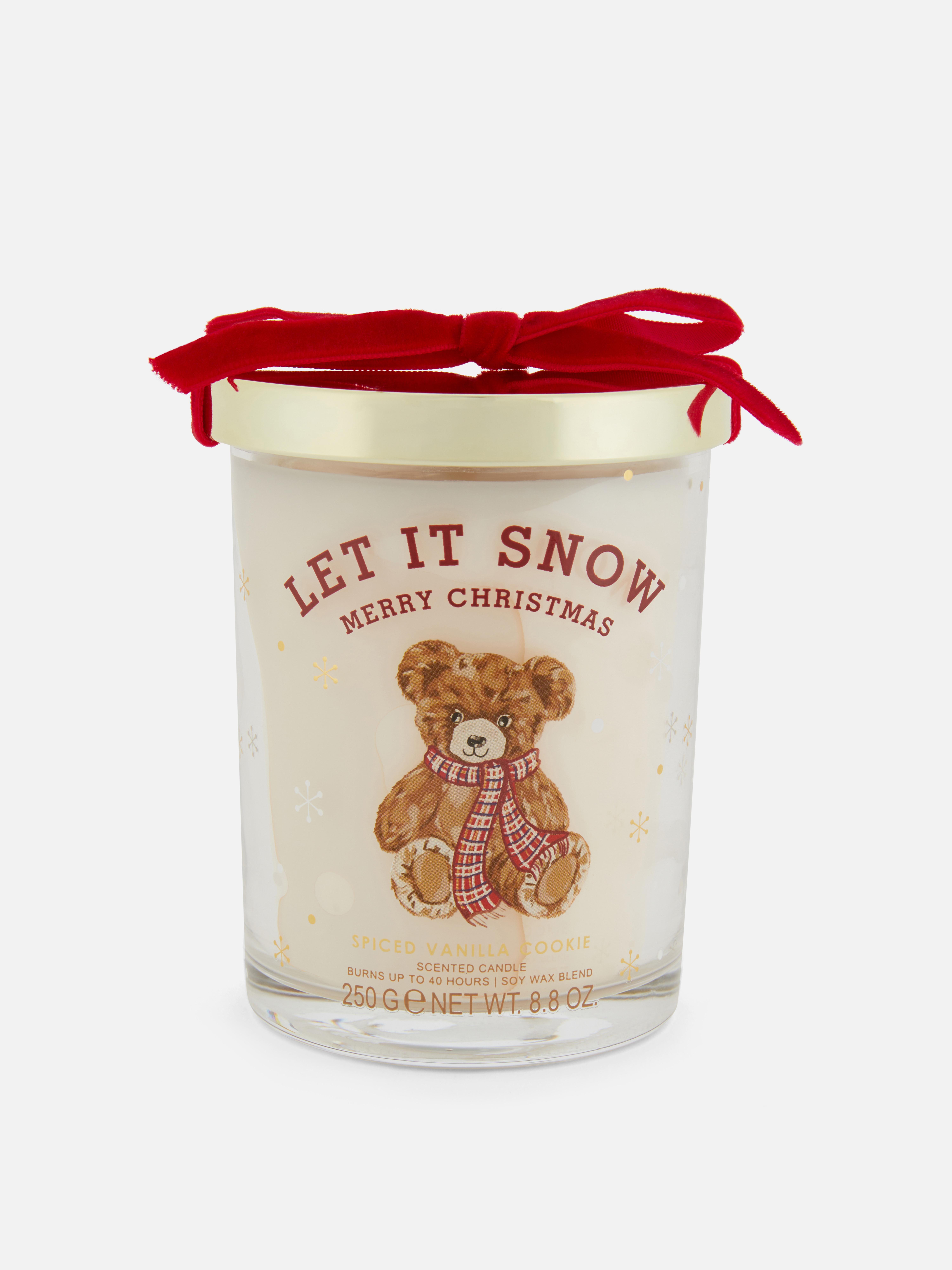 Festive Scented Candle In Lidded Jar Burgundy