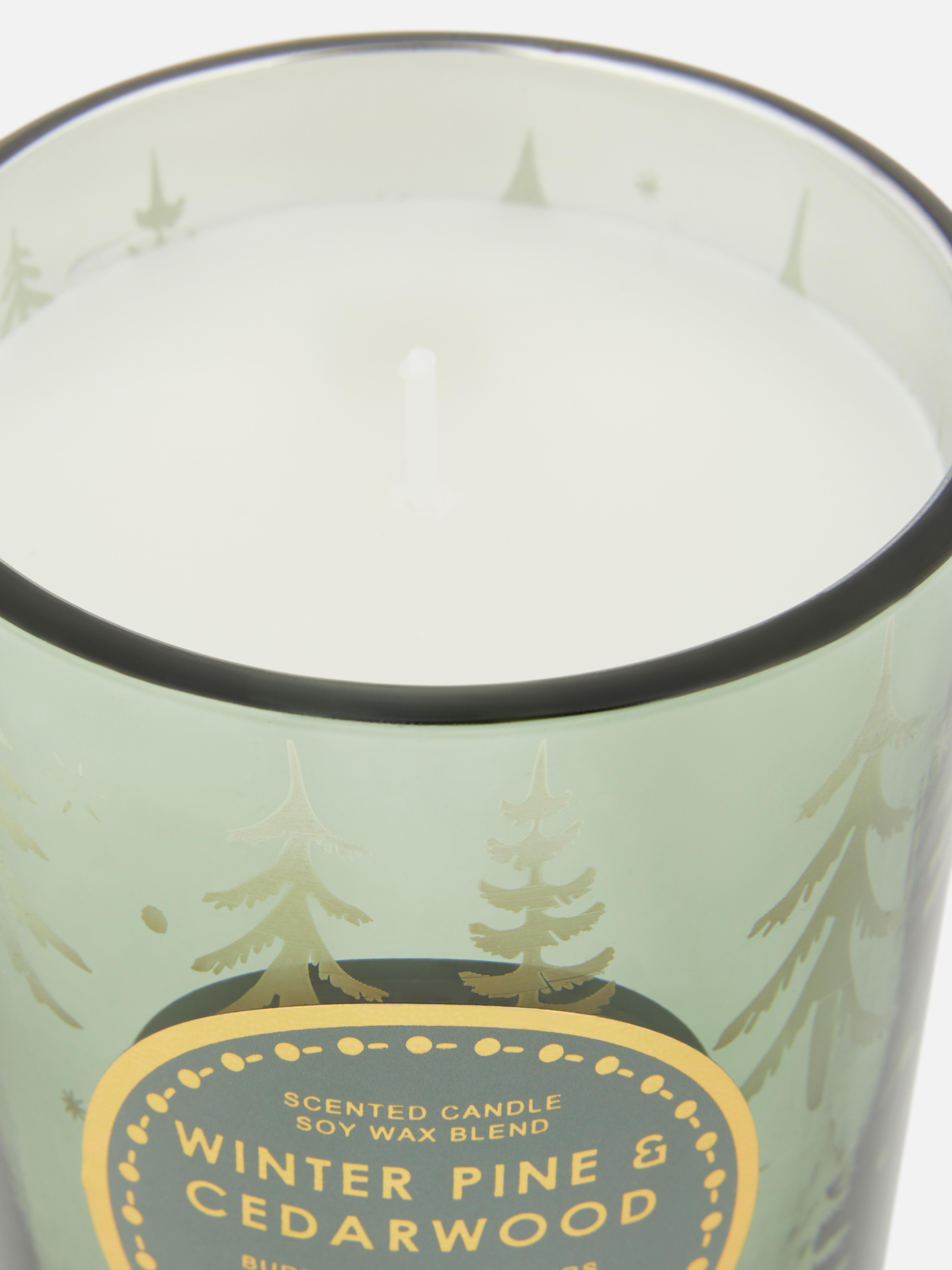 Festive Scented Candle In Lidded Jar