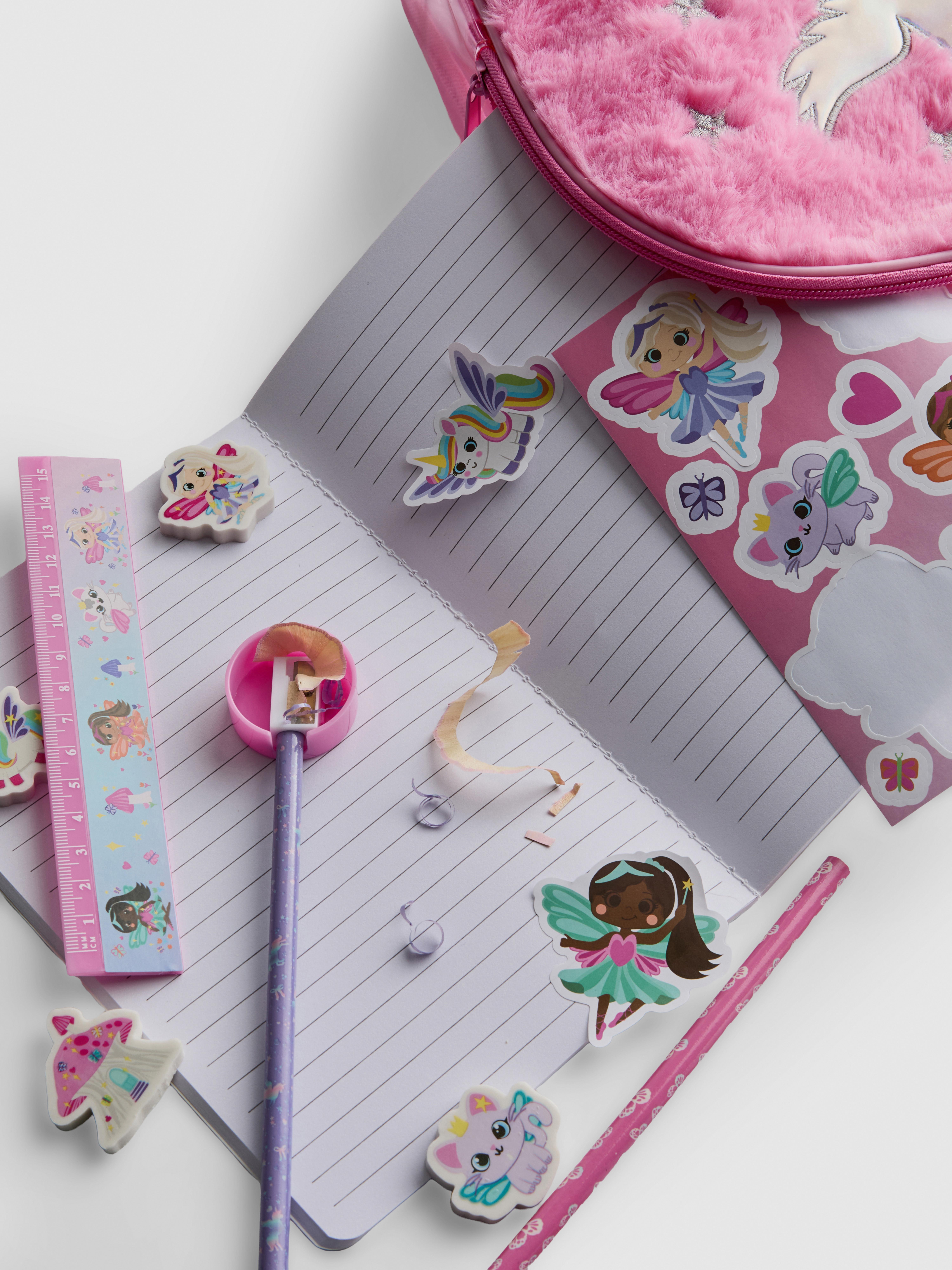 Plush Unicorn Stationery Backpack