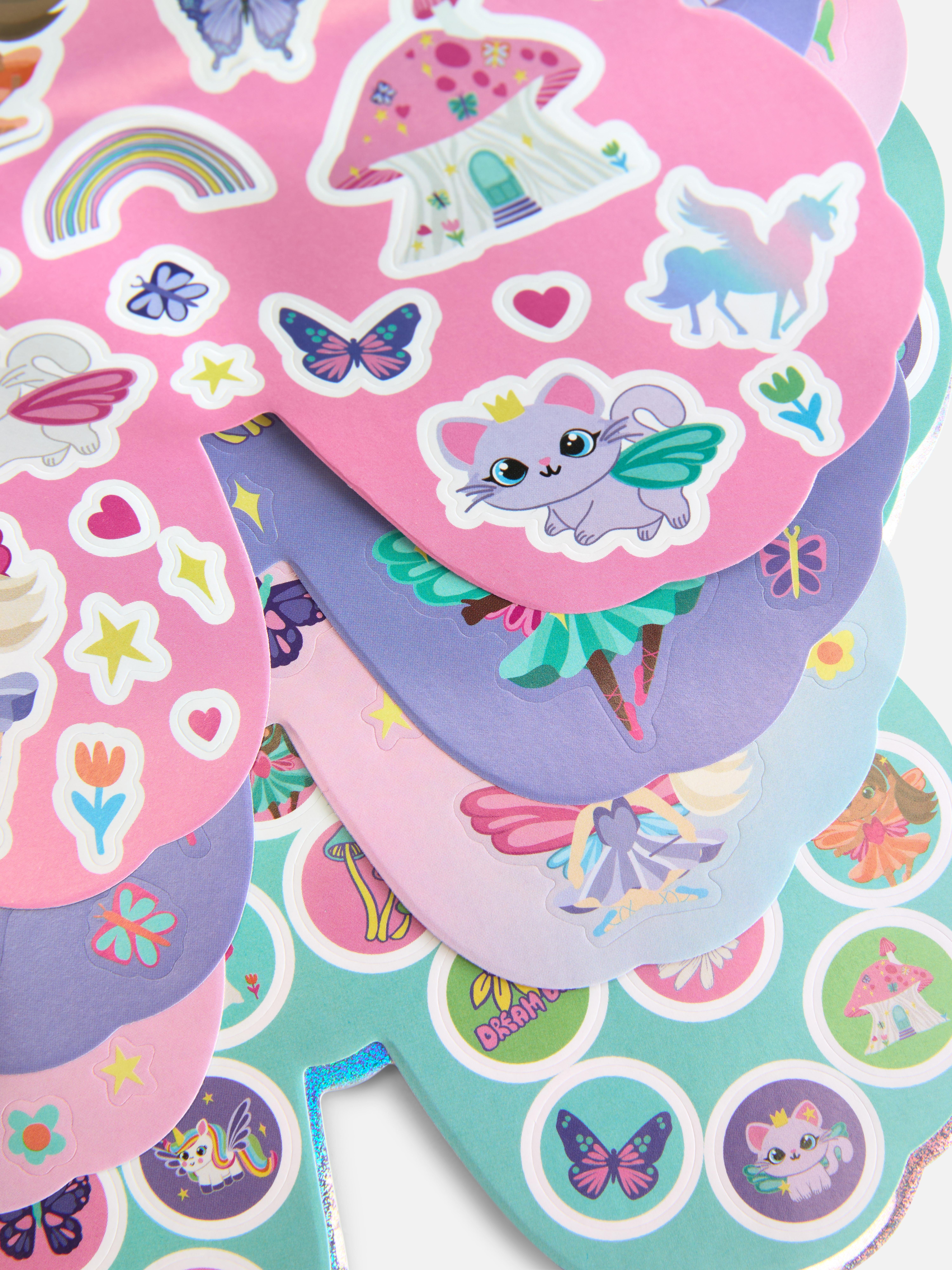 500 autocolantes temáticos fadas