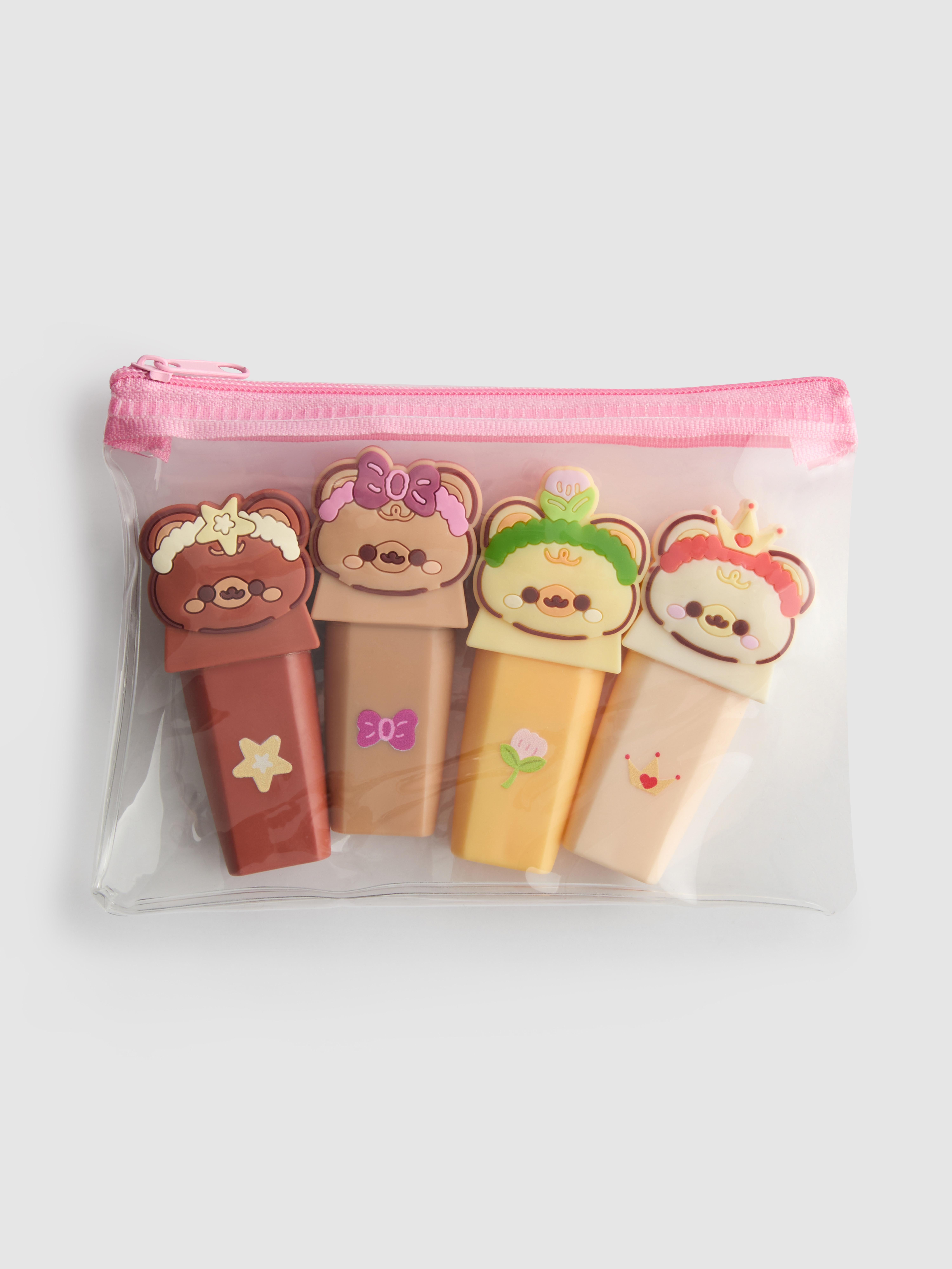 4pk Bear Highlighter Pens