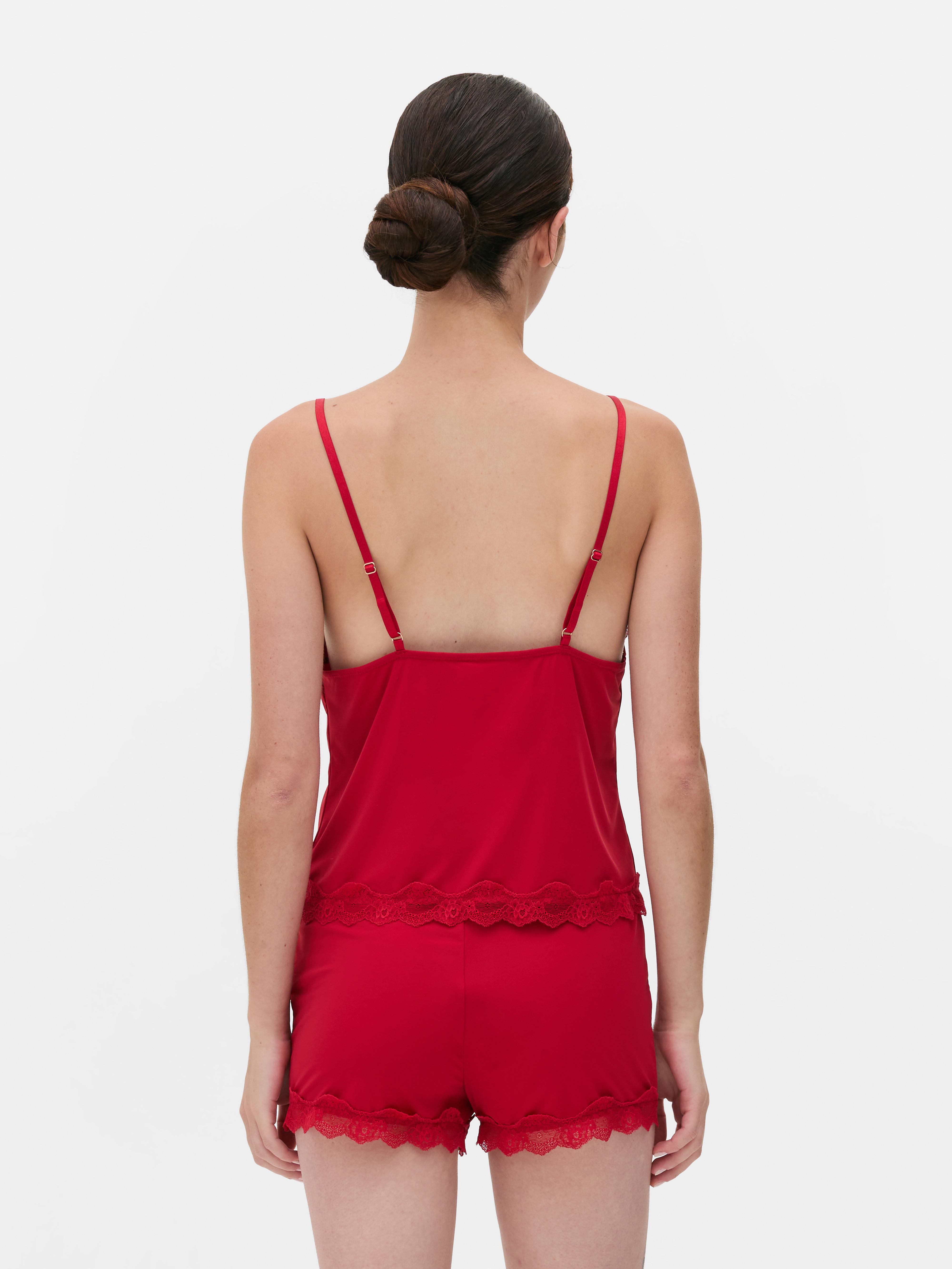 Slinky Lace Trim Cami
