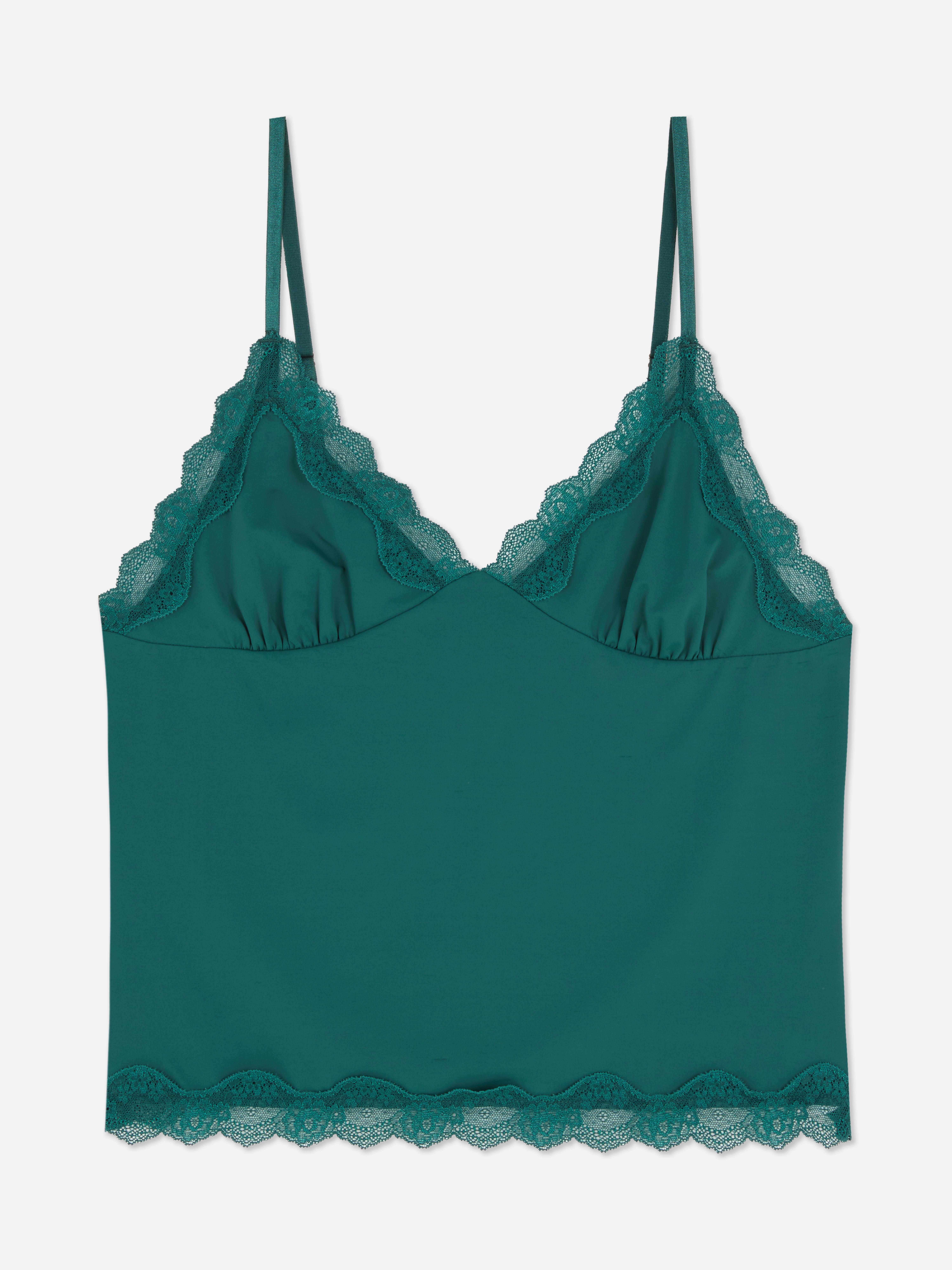 Slinky Lace Trim Cami