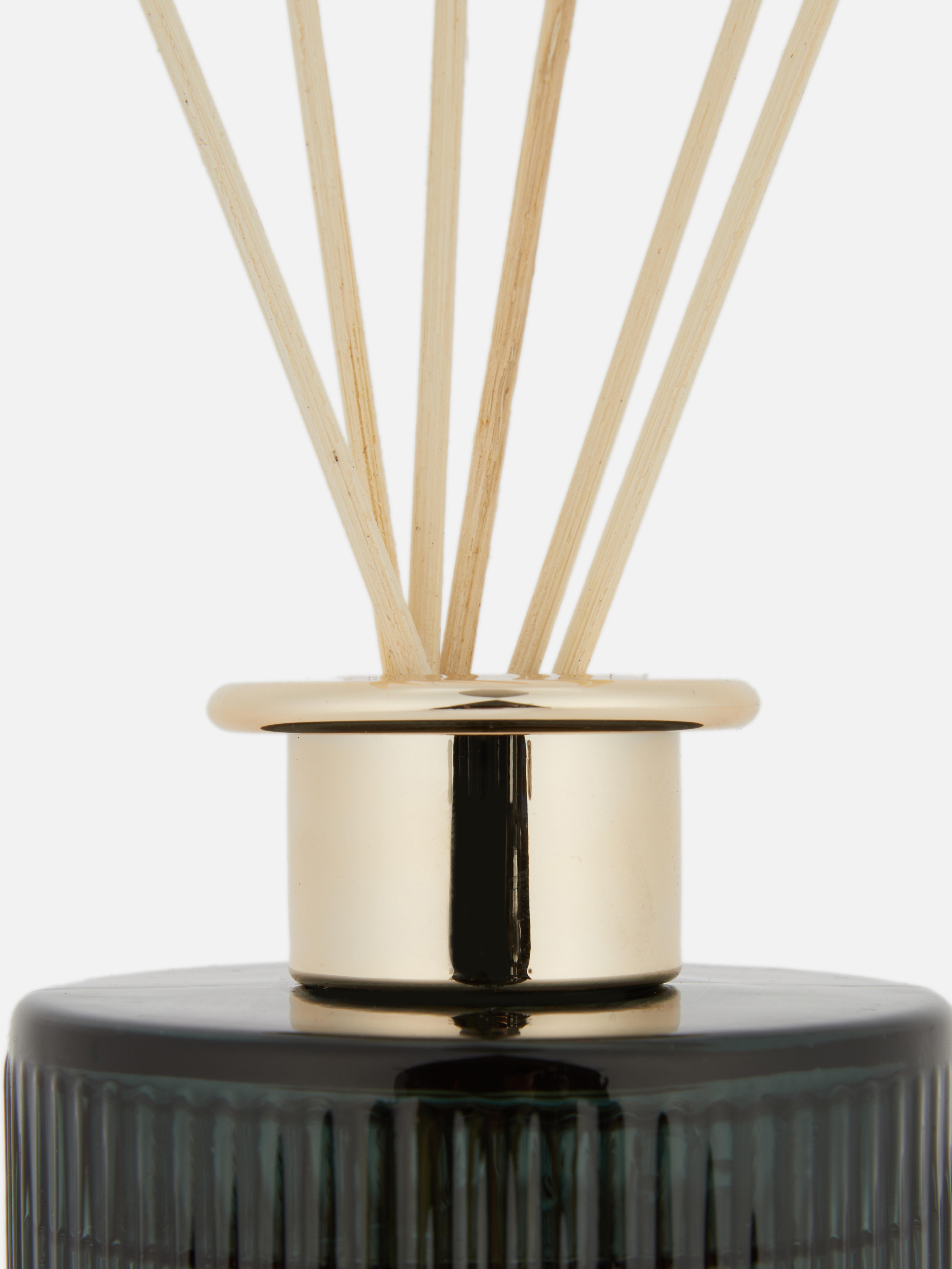 Scented Reed Diffuser In Fluted Glass Container