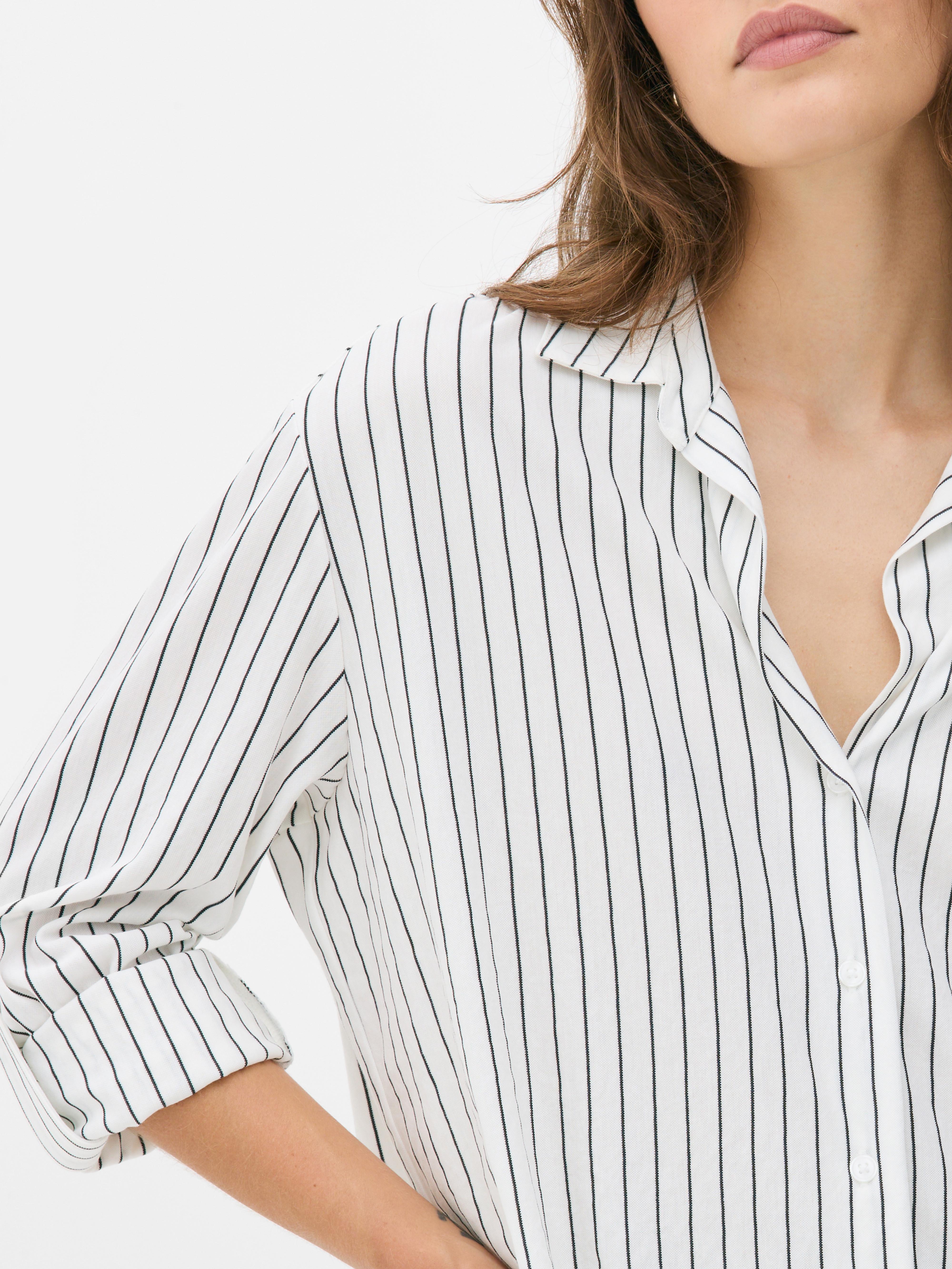 Camisa malha riscas clássica