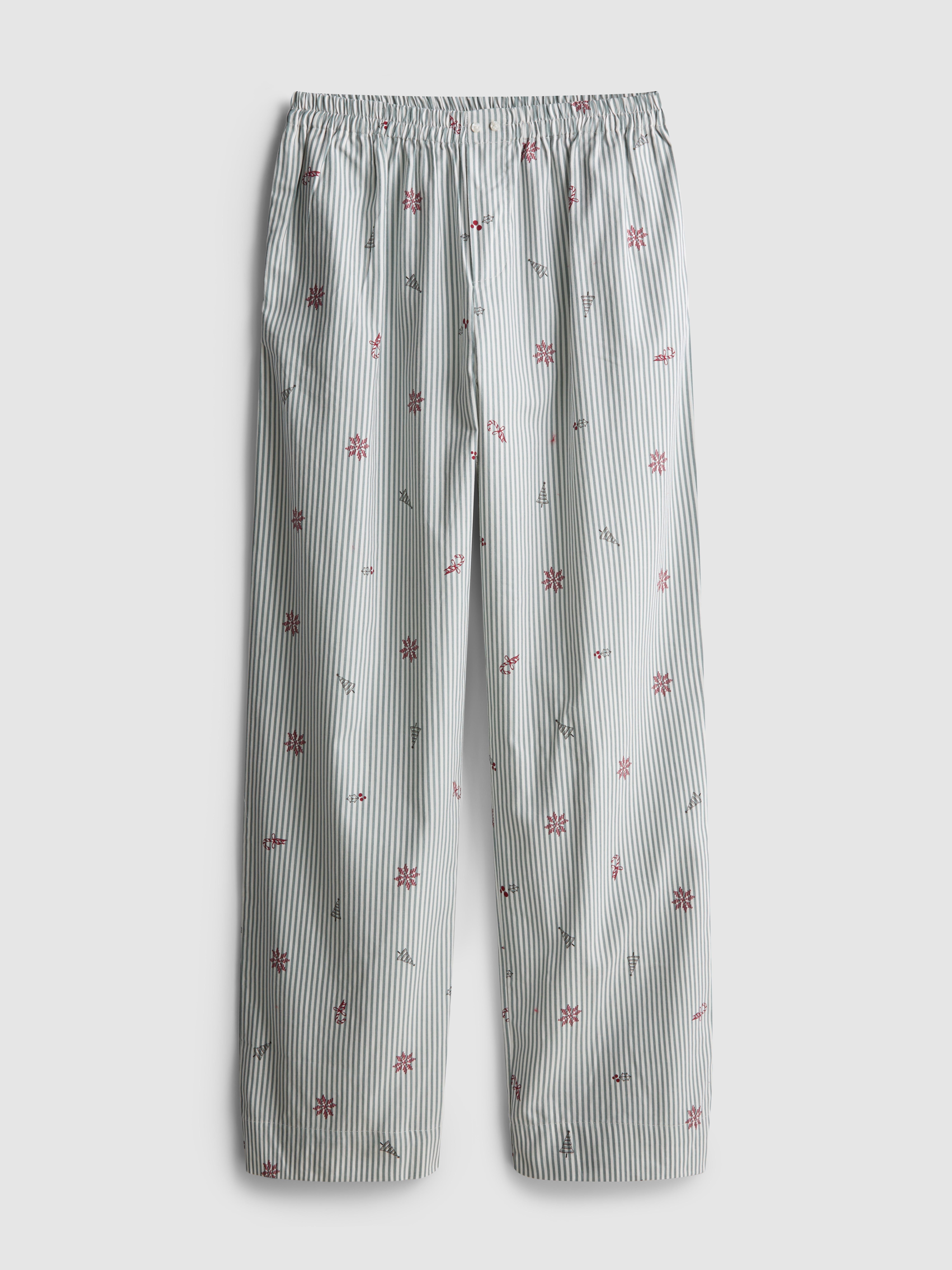 Christmas Striped Print Pyjama Bottoms