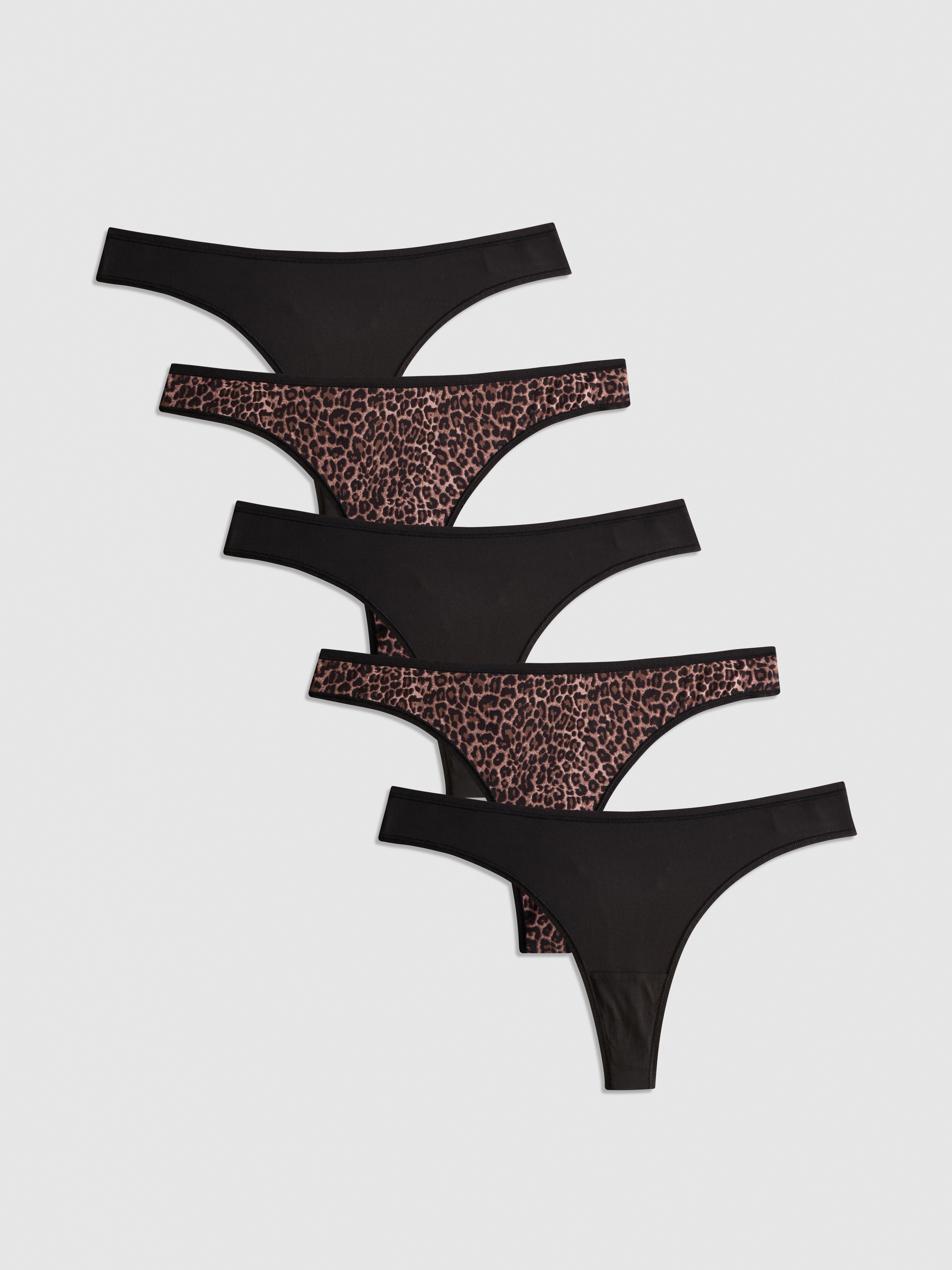 5pk Microfibre Thongs