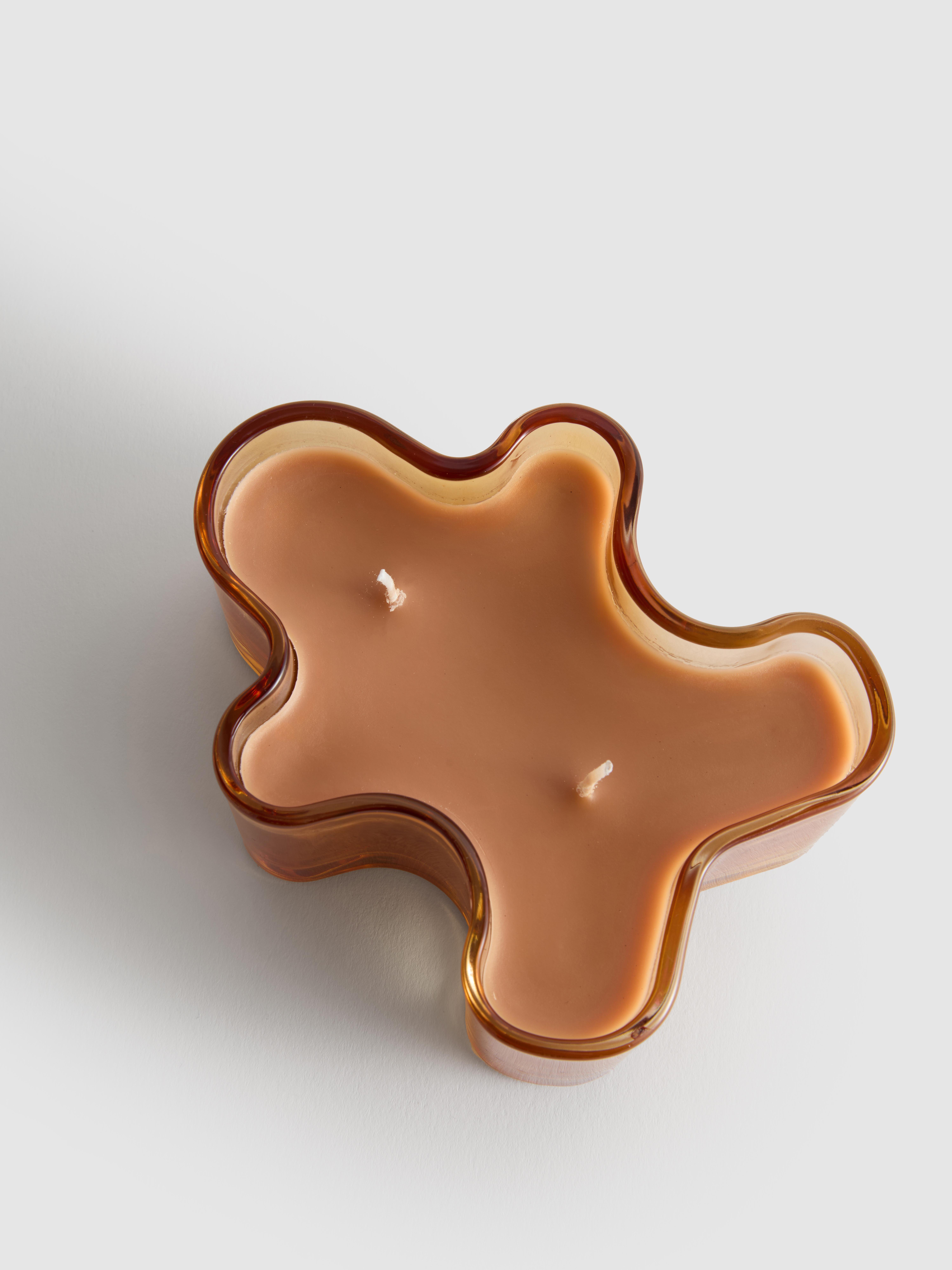 Vela perfumada forma boneco gengibre