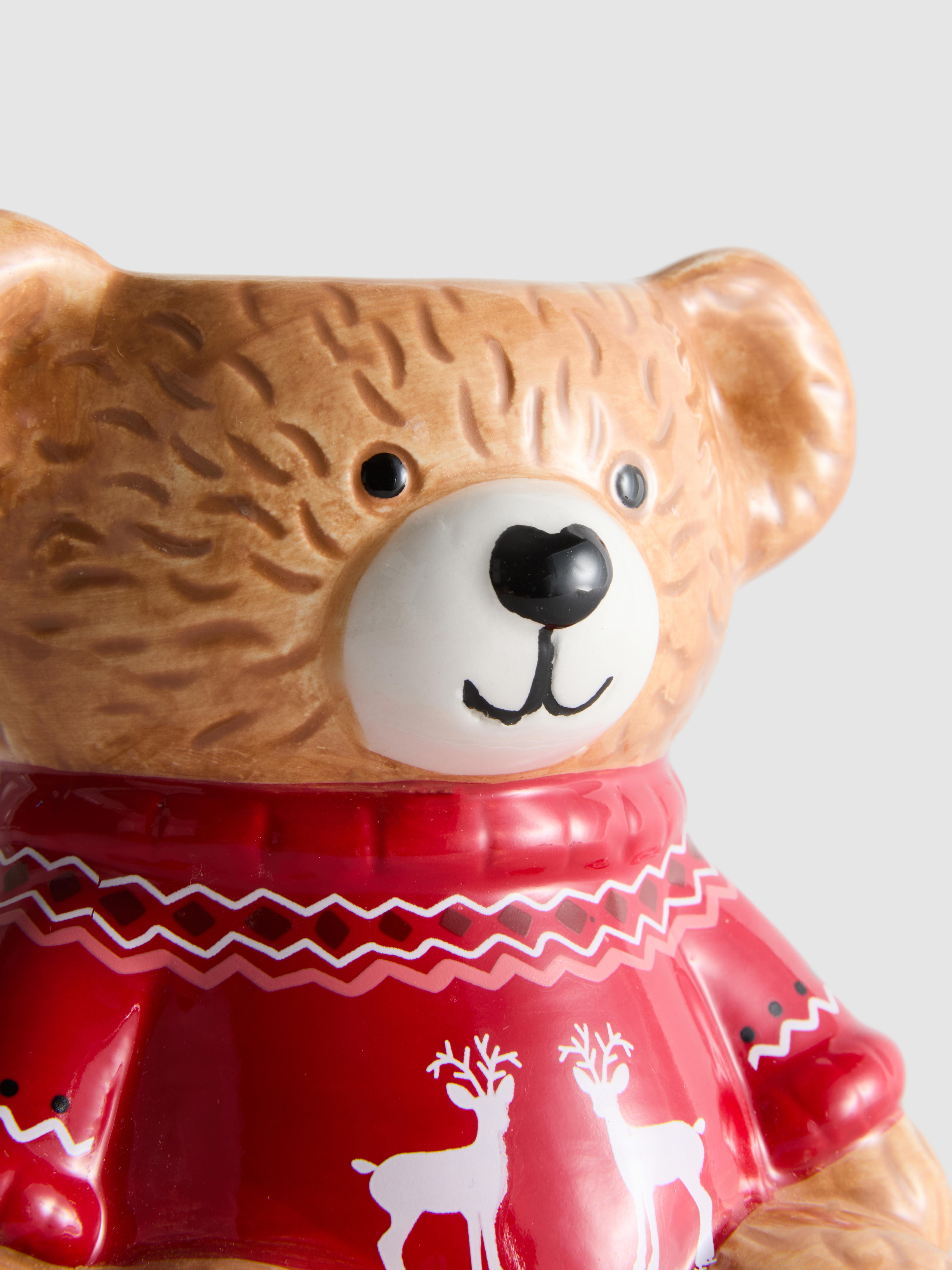 Duftkerze in Teddybär-Kerzenhalter