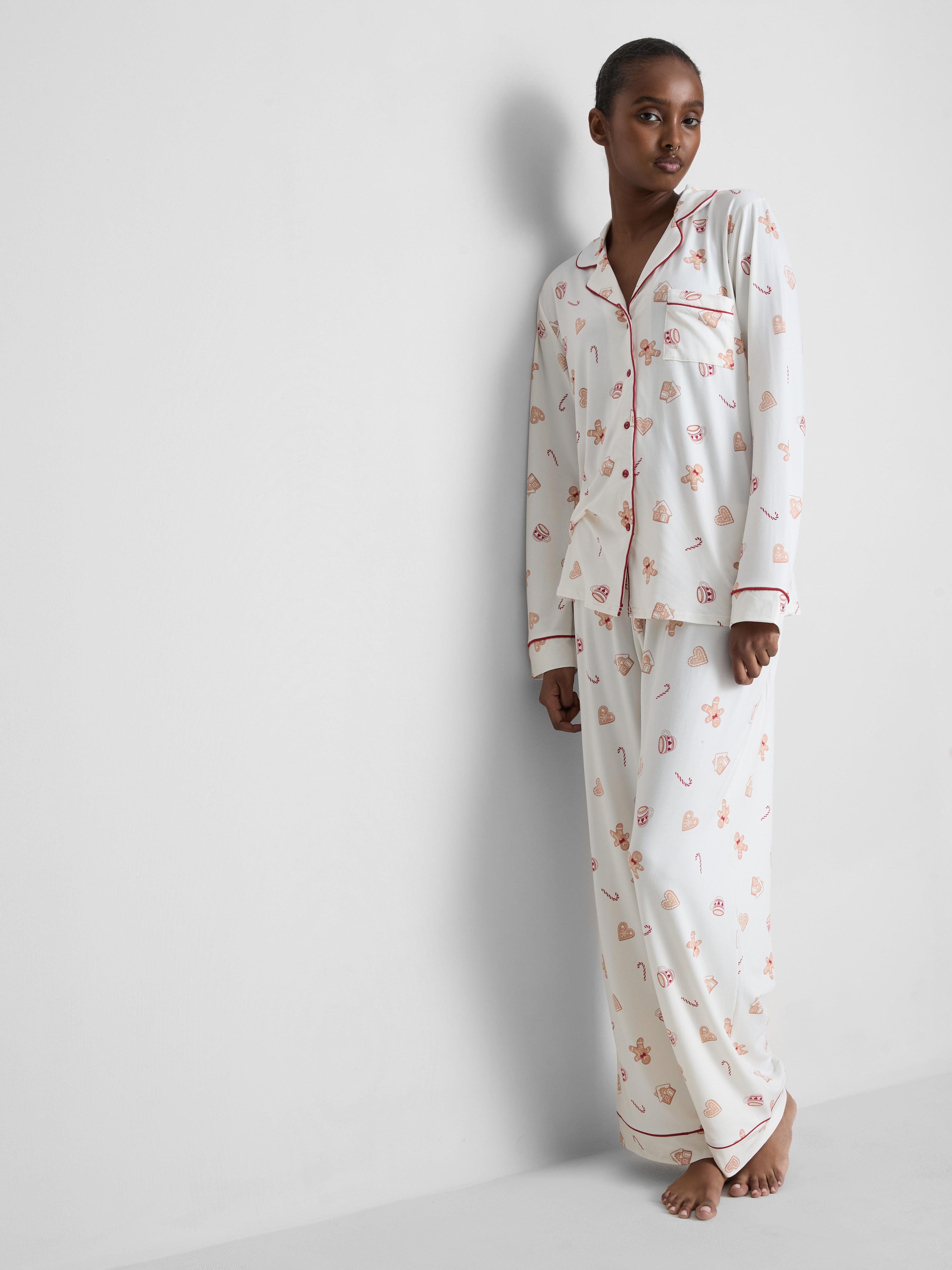 Christmas Printed Boyfriend Pajamas