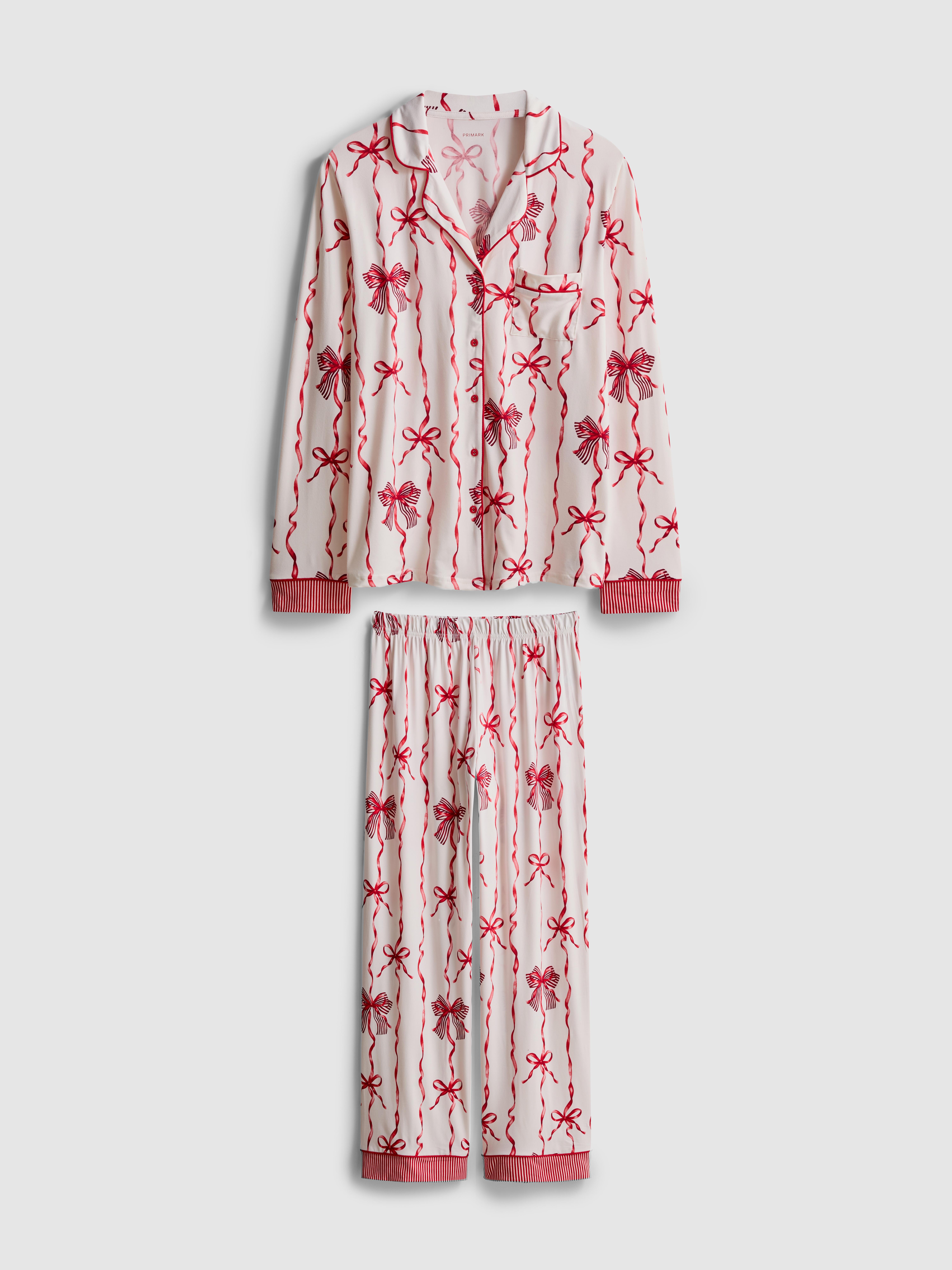 Christmas Printed Boyfriend Pyjamas