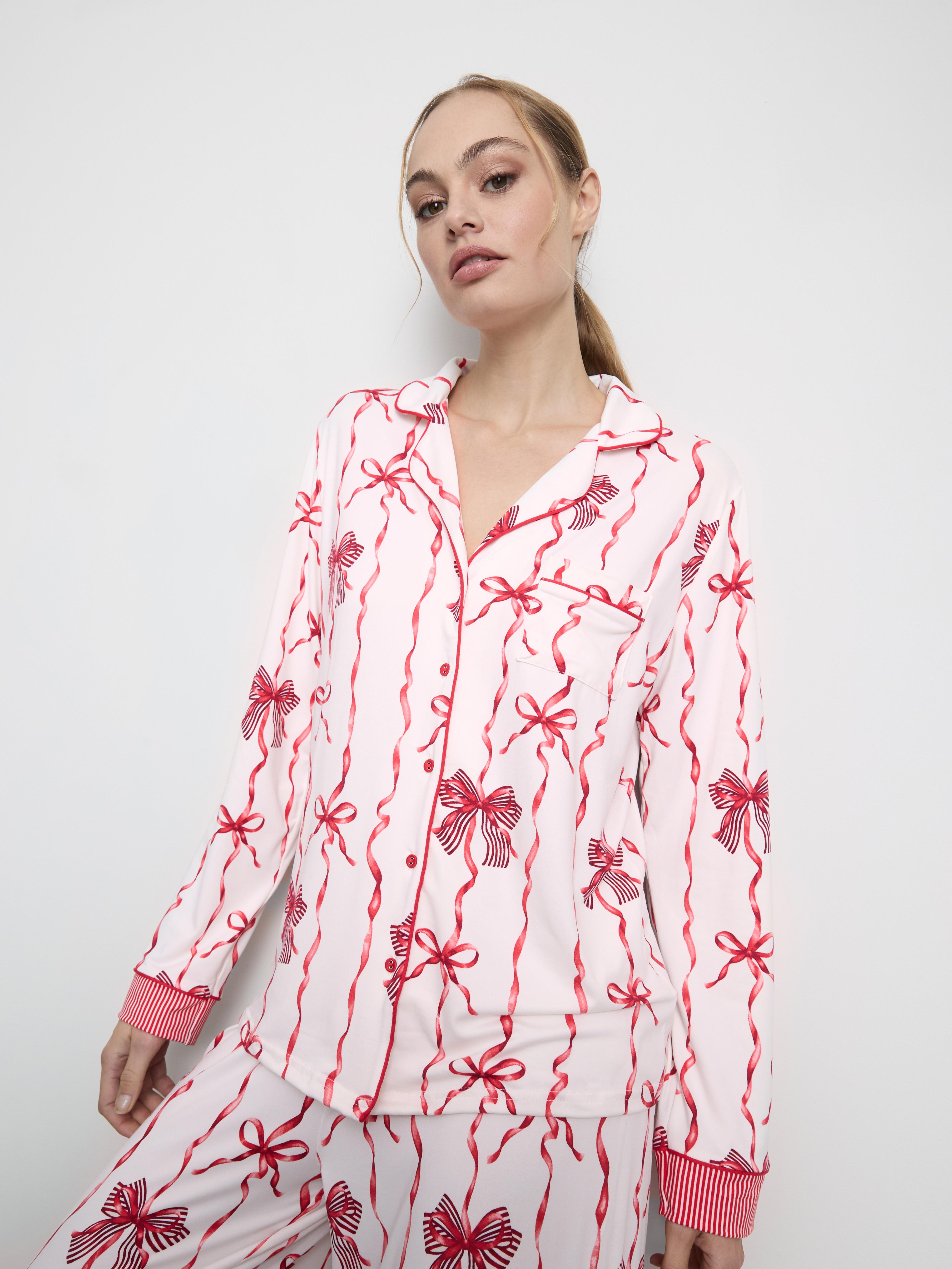 Christmas Printed Boyfriend Pyjamas