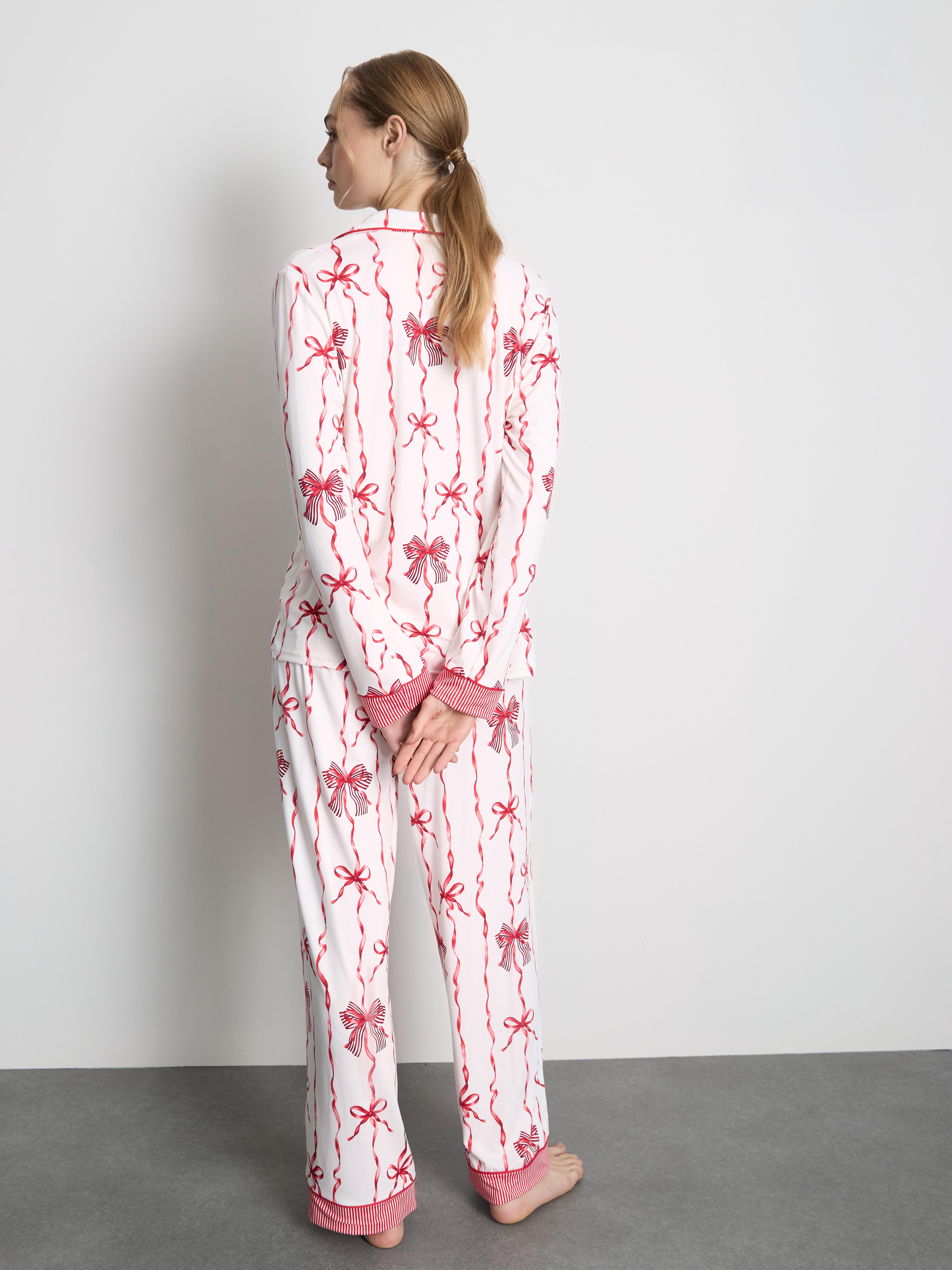 Christmas Printed Boyfriend Pajamas