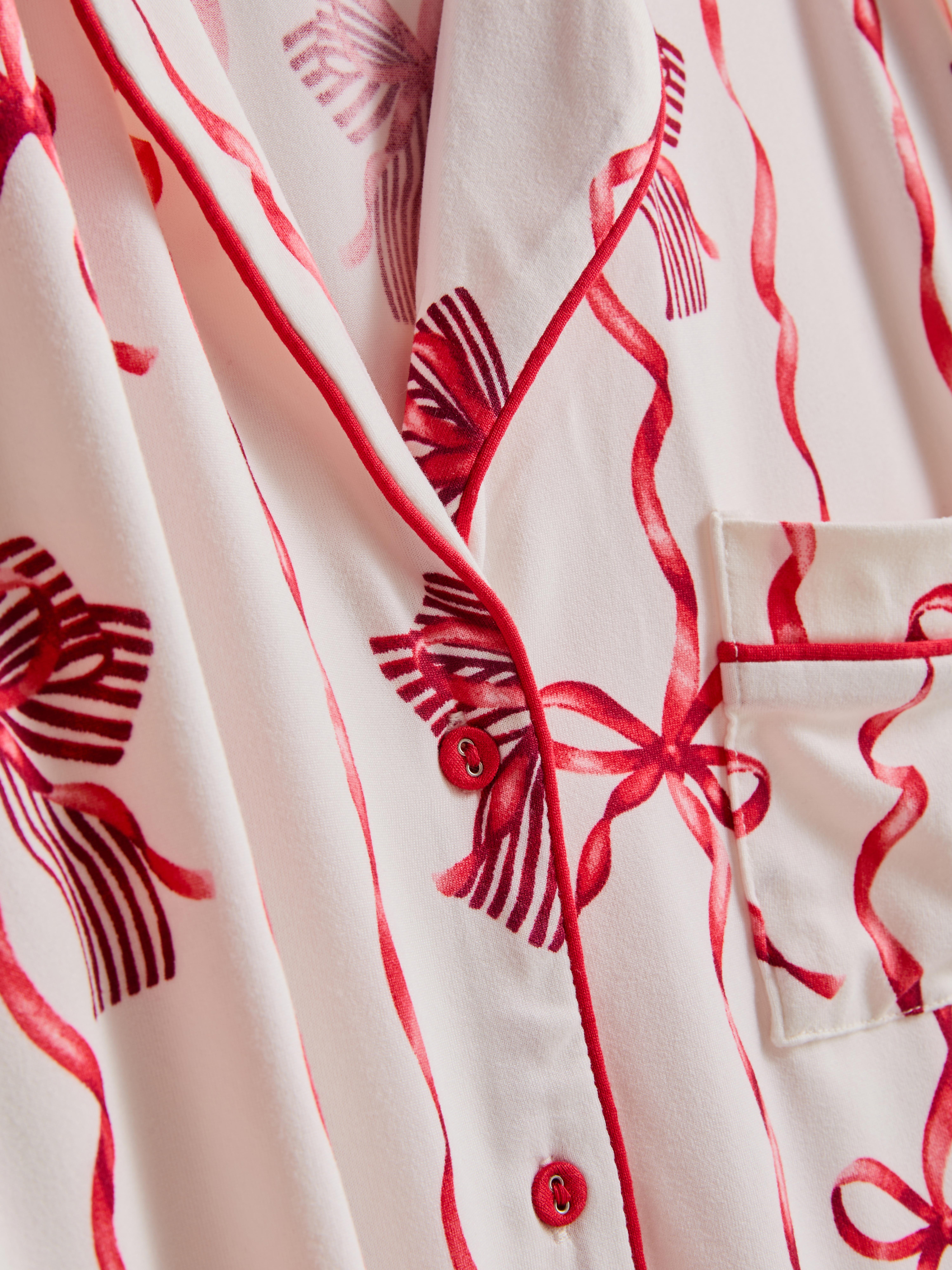 Christmas Printed Boyfriend Pajamas