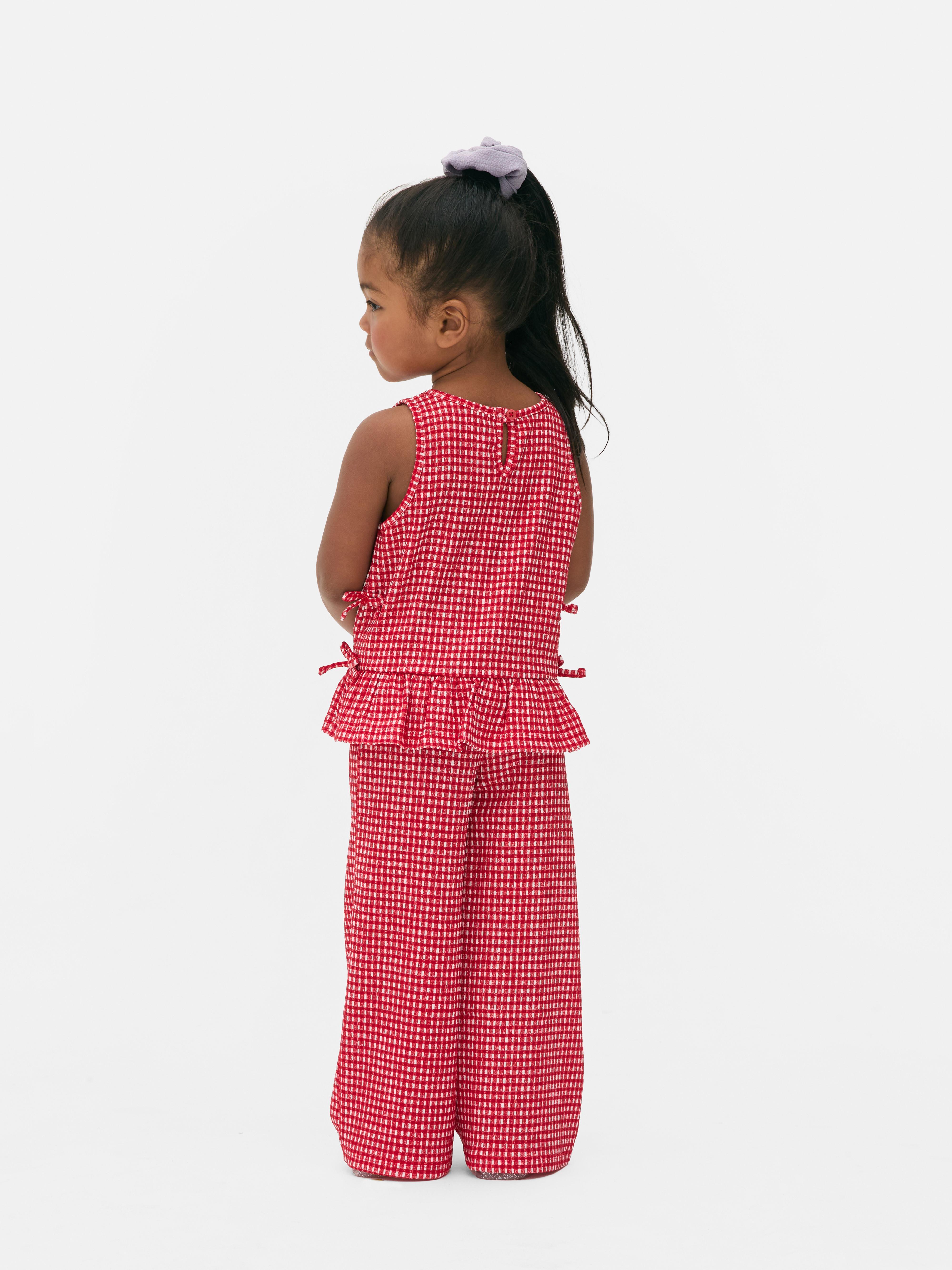 Blouse met Vichy-ruitpatroon