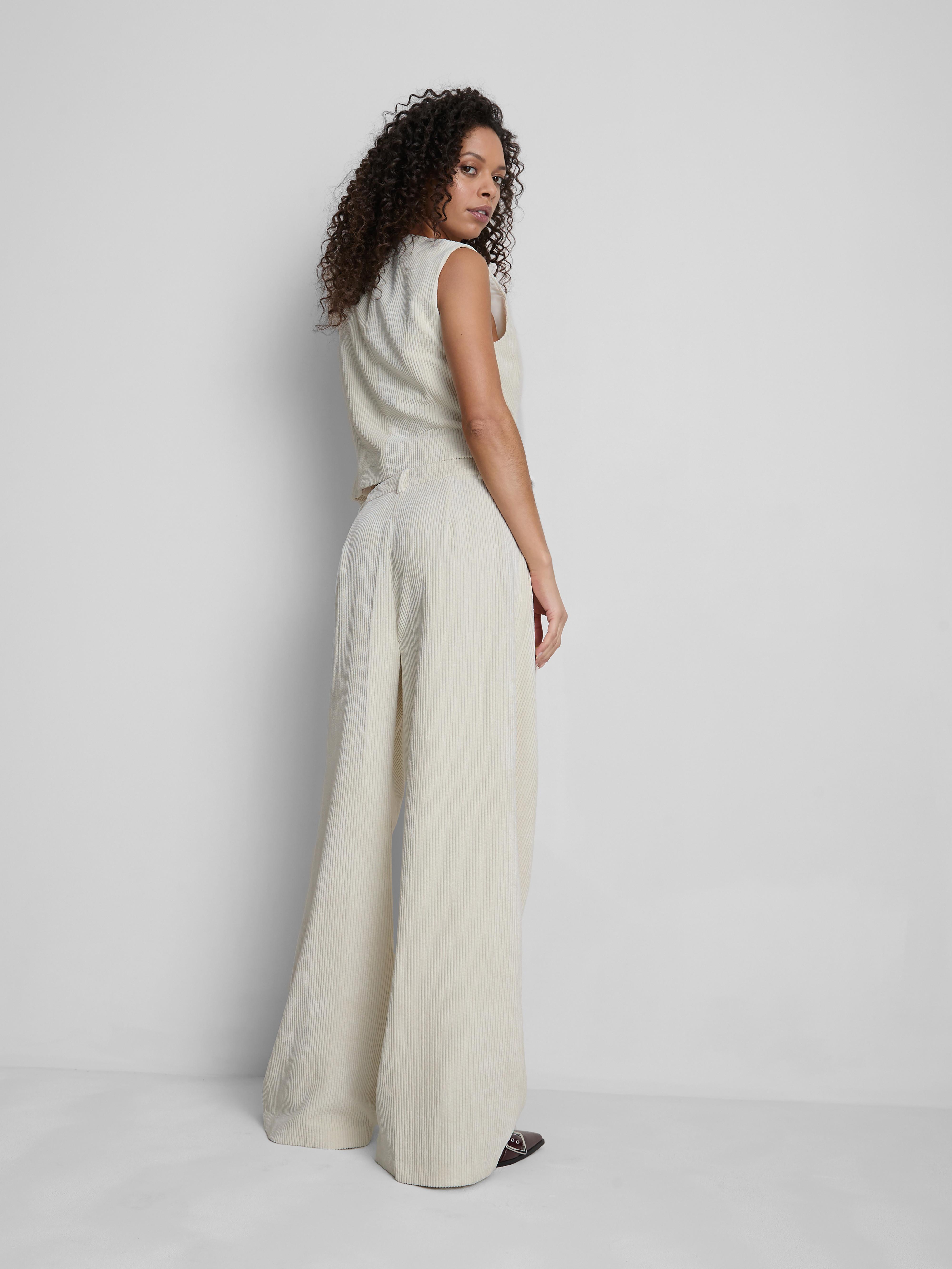 Wide Leg Cord Trousers